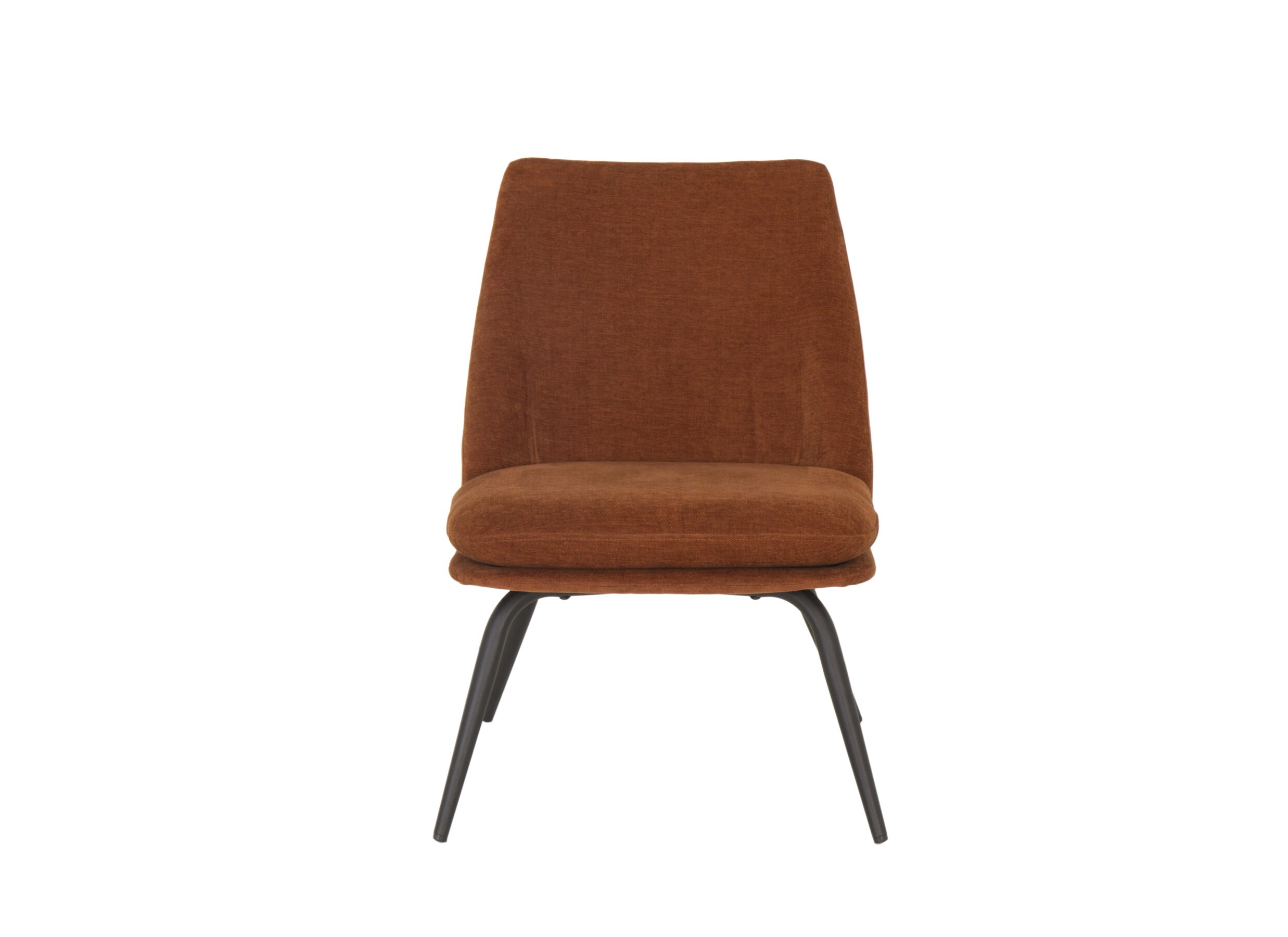 Fauteuil Yoyo 56x73x77cm - tissu - rouille