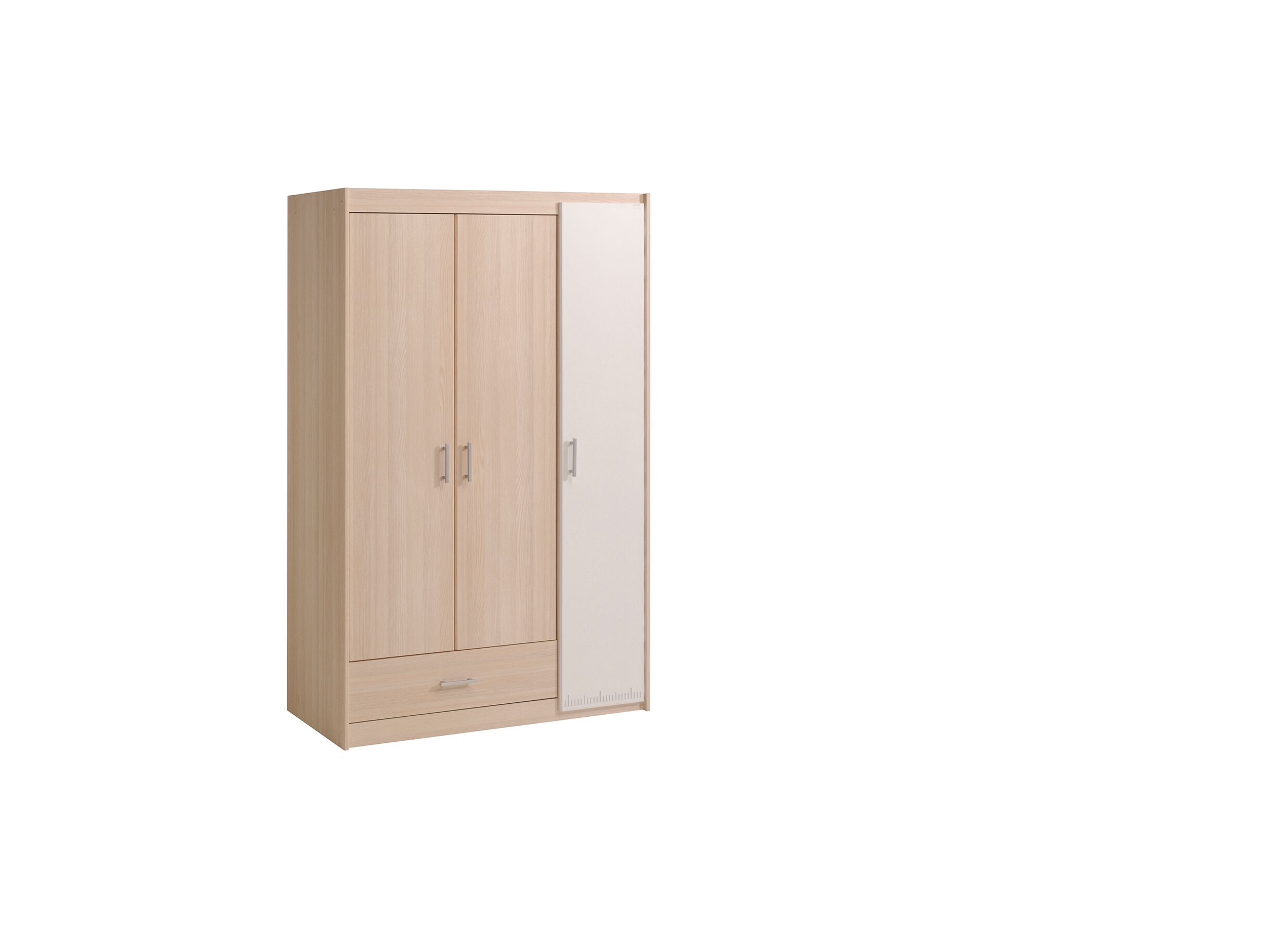 Garde-robe Charly 112cm - Garde-robe Charly 112cm - décor - acacia/blanc