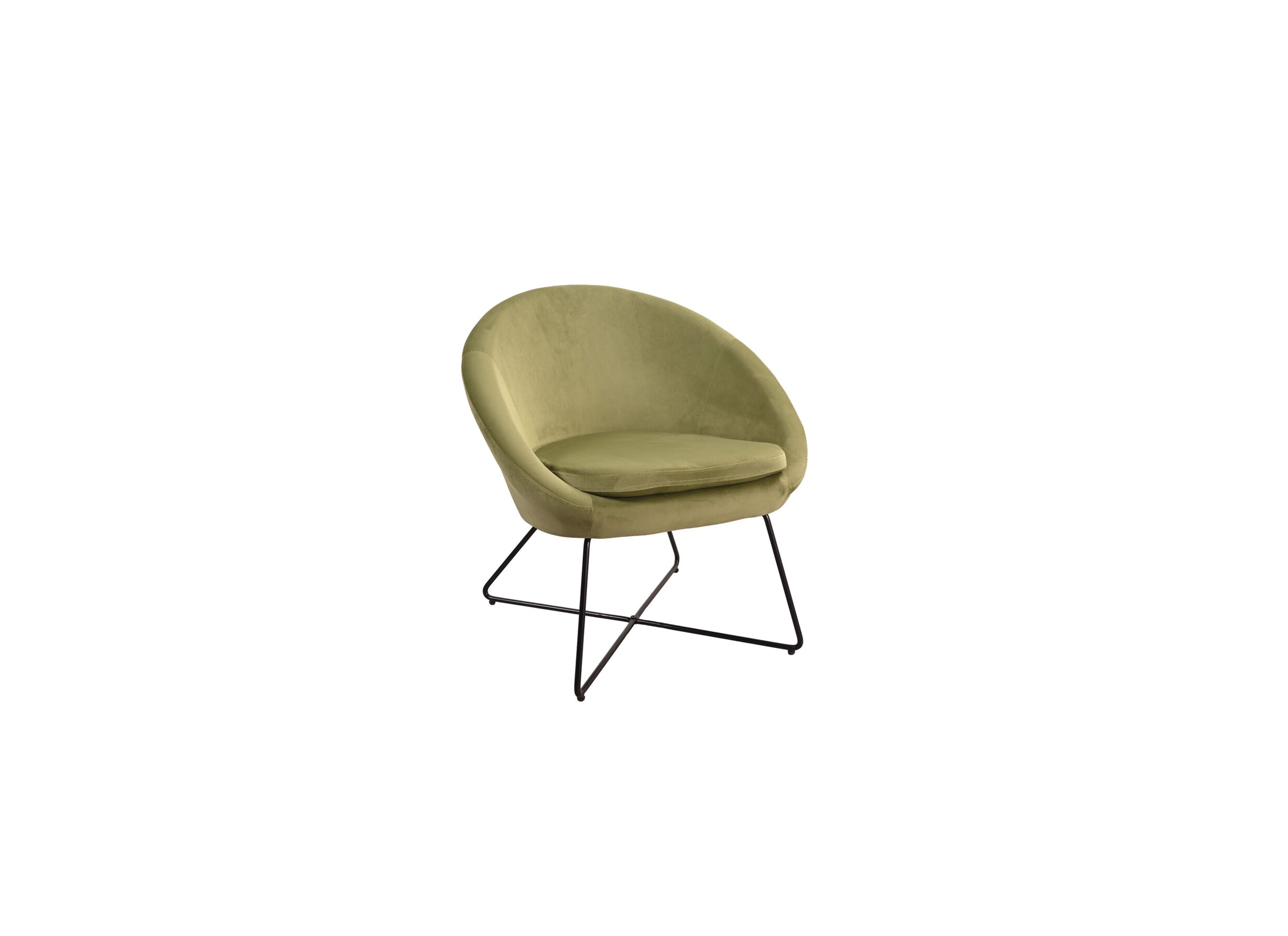 Plus Important - Fauteuil Juice 70x69x73,50cm - velours - vert