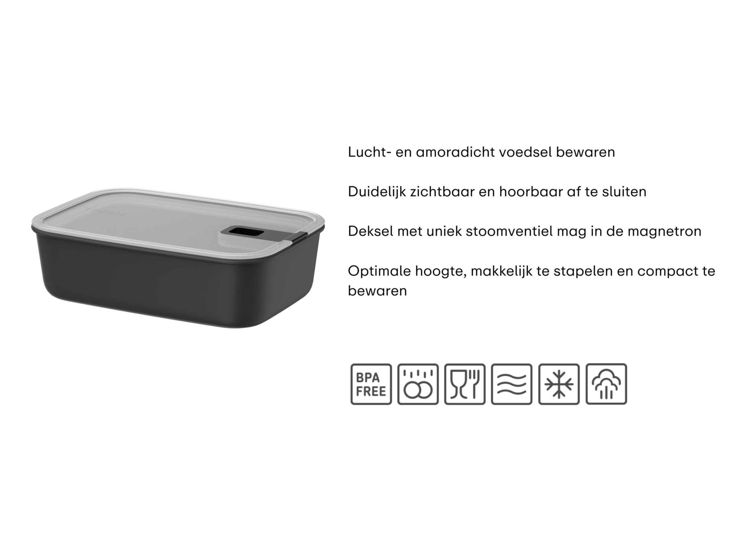 Opstelling - Bewaardoos Easyclip 1500ml Mepal