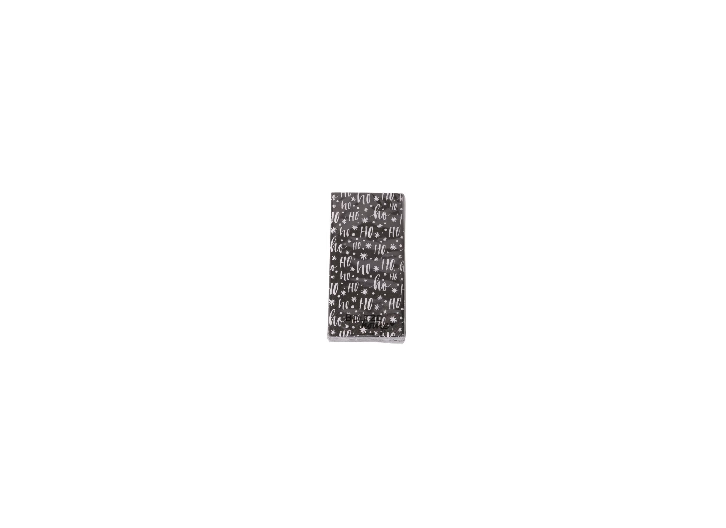 Aperçu - Serviette Hoho 17x8cm noir blanc 16 pièces