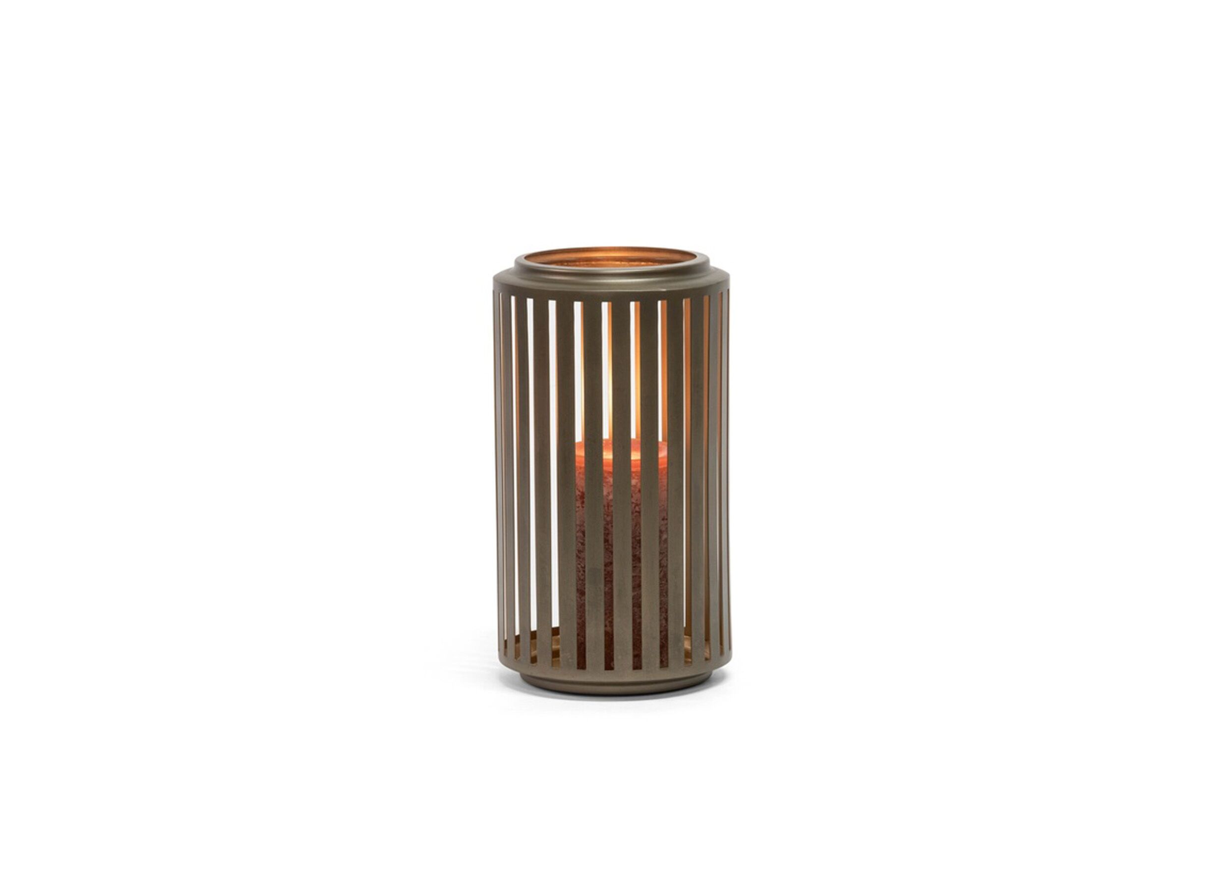 Kaarsenhouder Ø10 - Porte-bougie Ø10,5cm - aluminium - doré clair