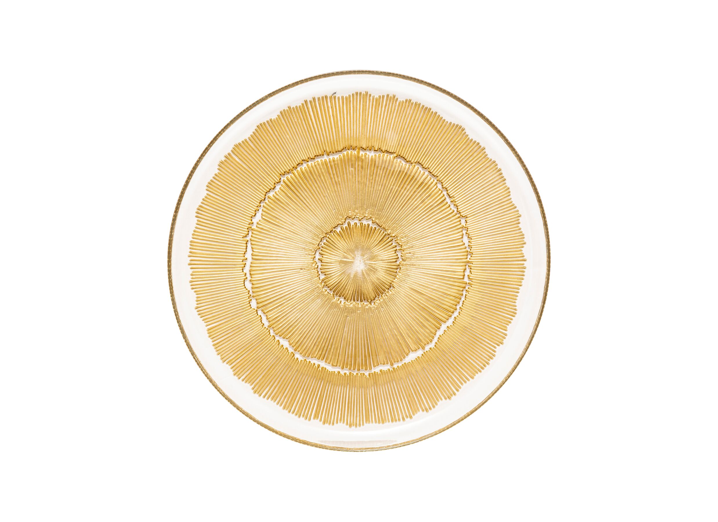 Aperçu - Assiette Celeste Ø28cm - verre - doré