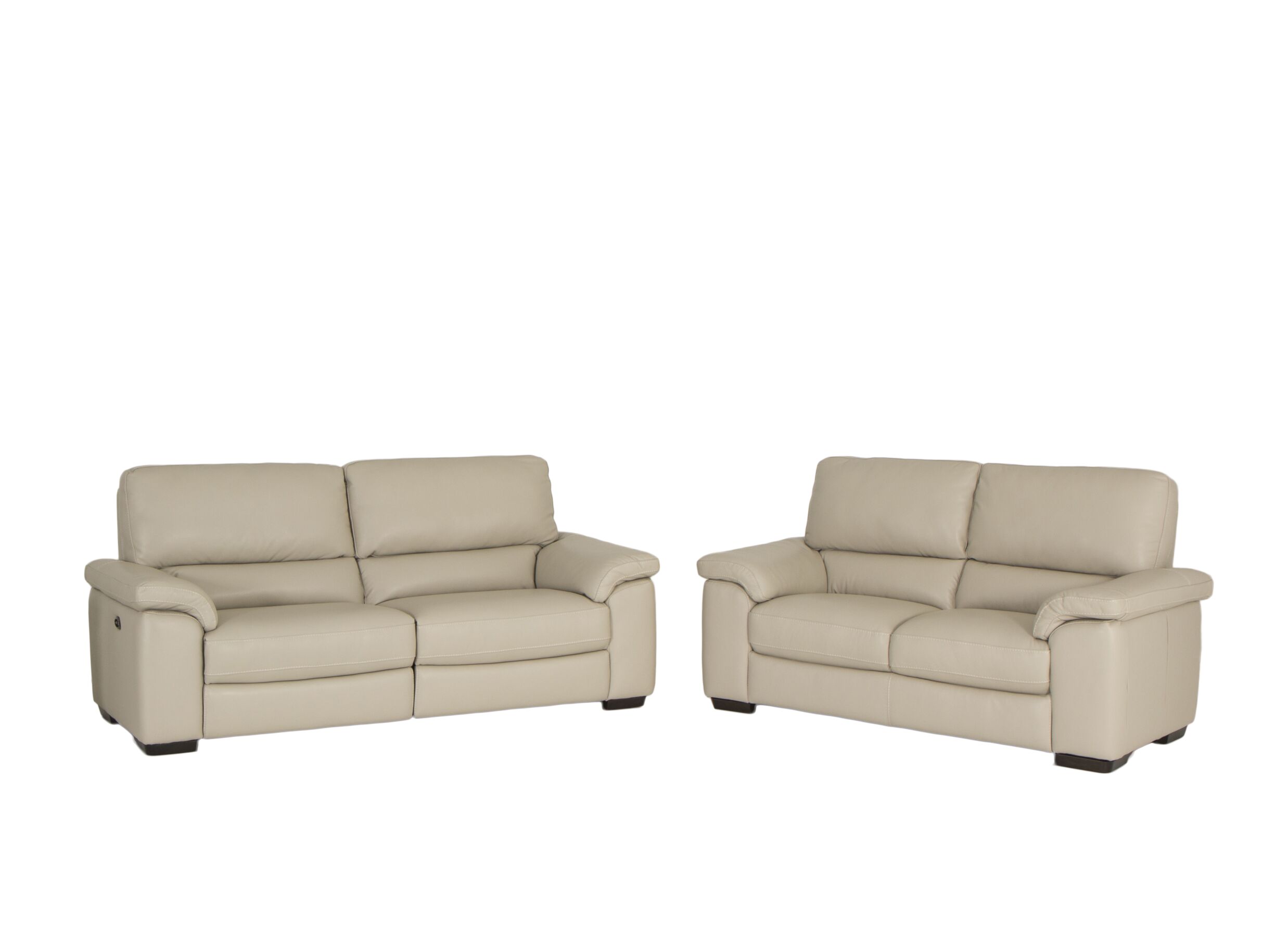 Zetel Aventi 2,5+2-zit - leder - grijs met relax