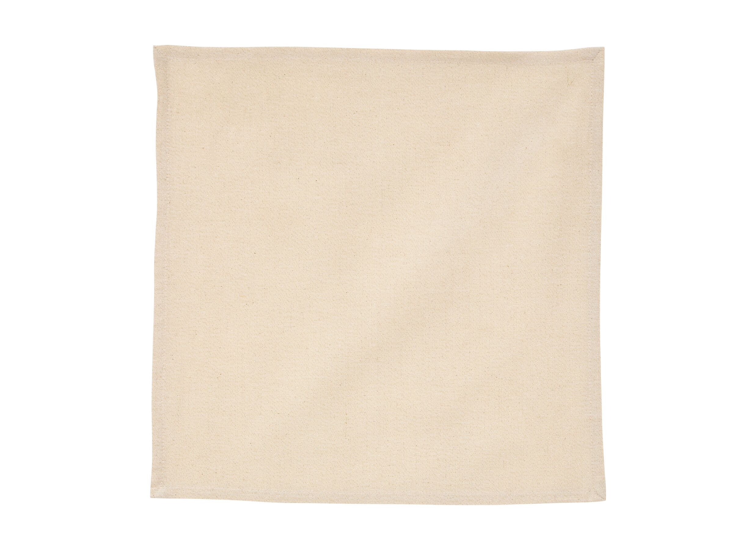 Overzichtsfoto - Serviette Lyeka 40x40cm - katoen - beige set van 4