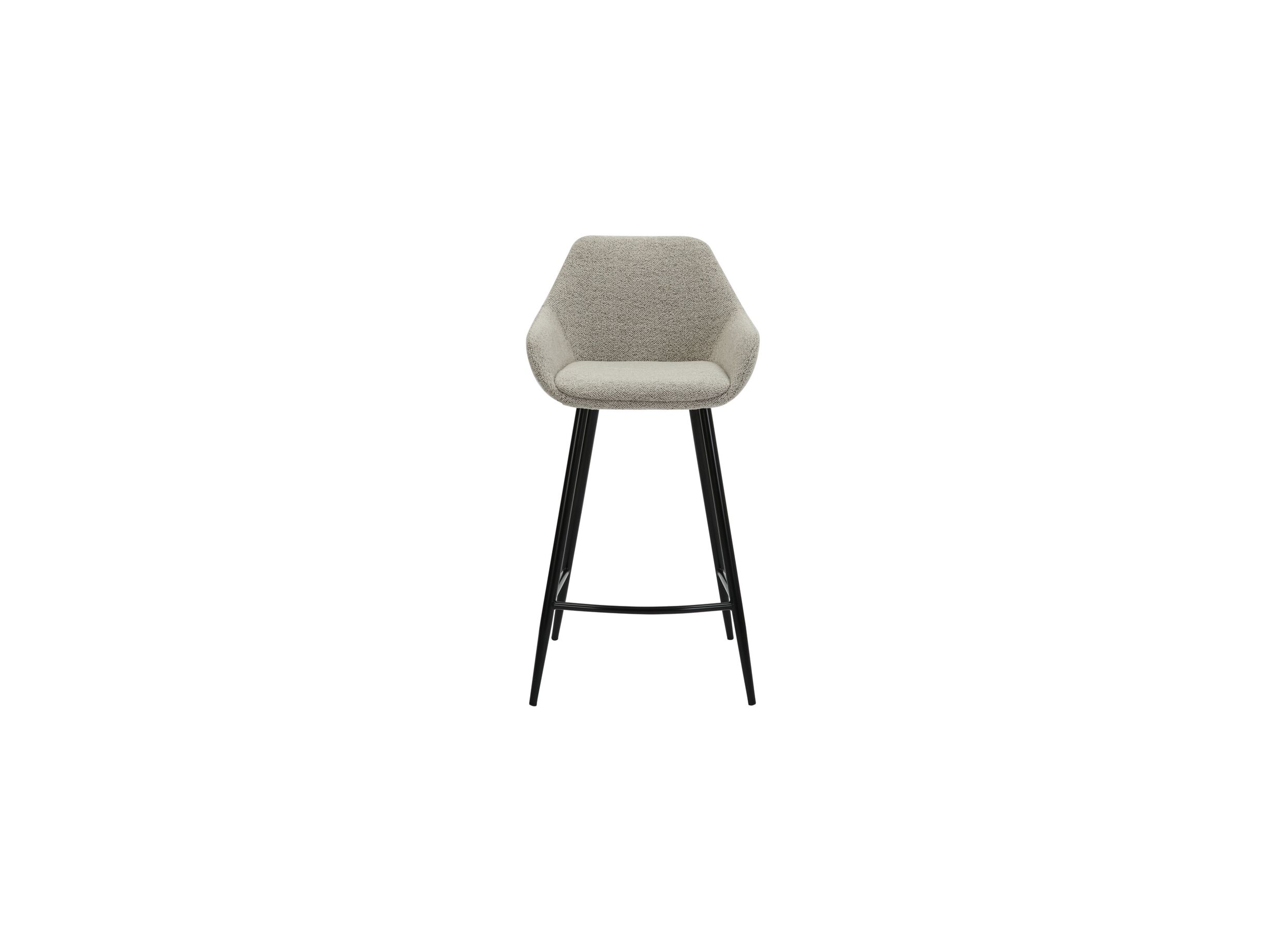 Chaise de bar Fangio HA68cm - tissu - gris