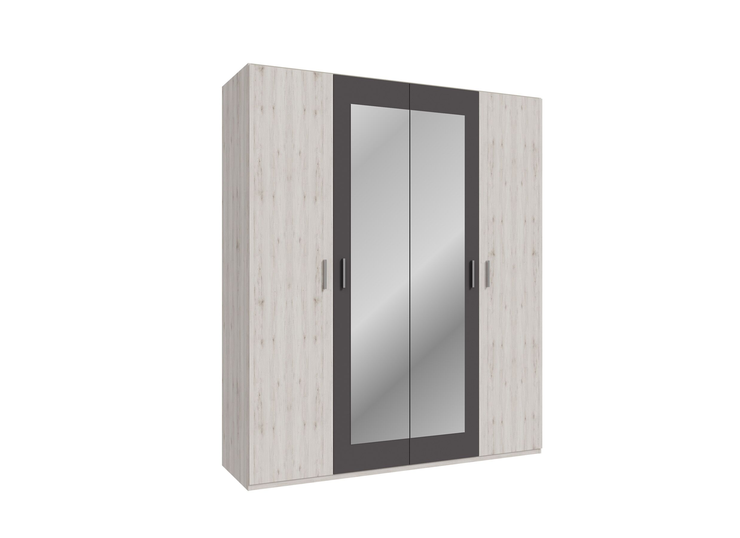 Kleerkast Adria 178cm - decor - zandeik/wolframgrijs - Garde-robe Adria 178cm - décor - chêne sable/gris tungstène
