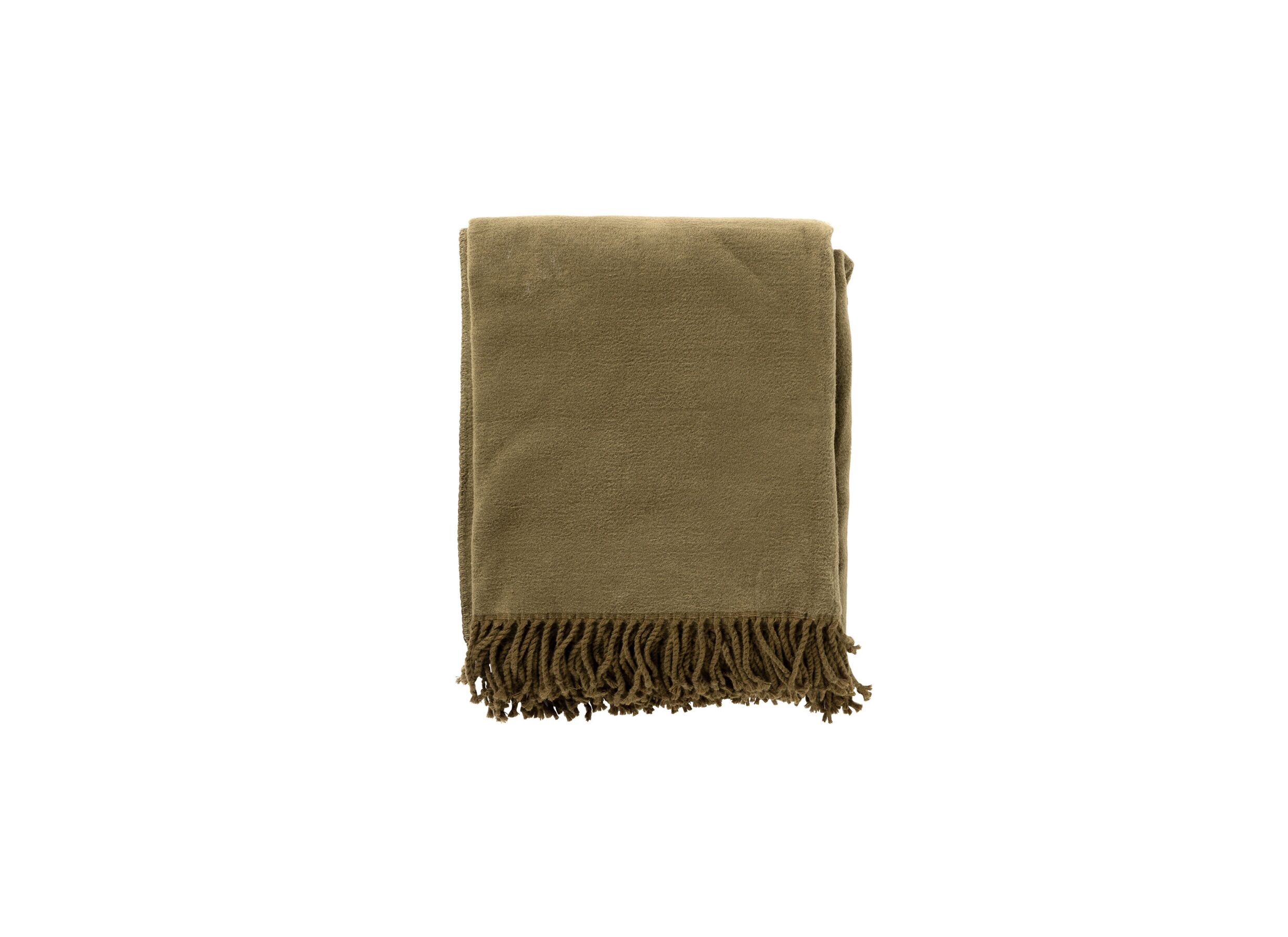 Plus Important - Plaid Annabella 150x200cm coton polyester military olive