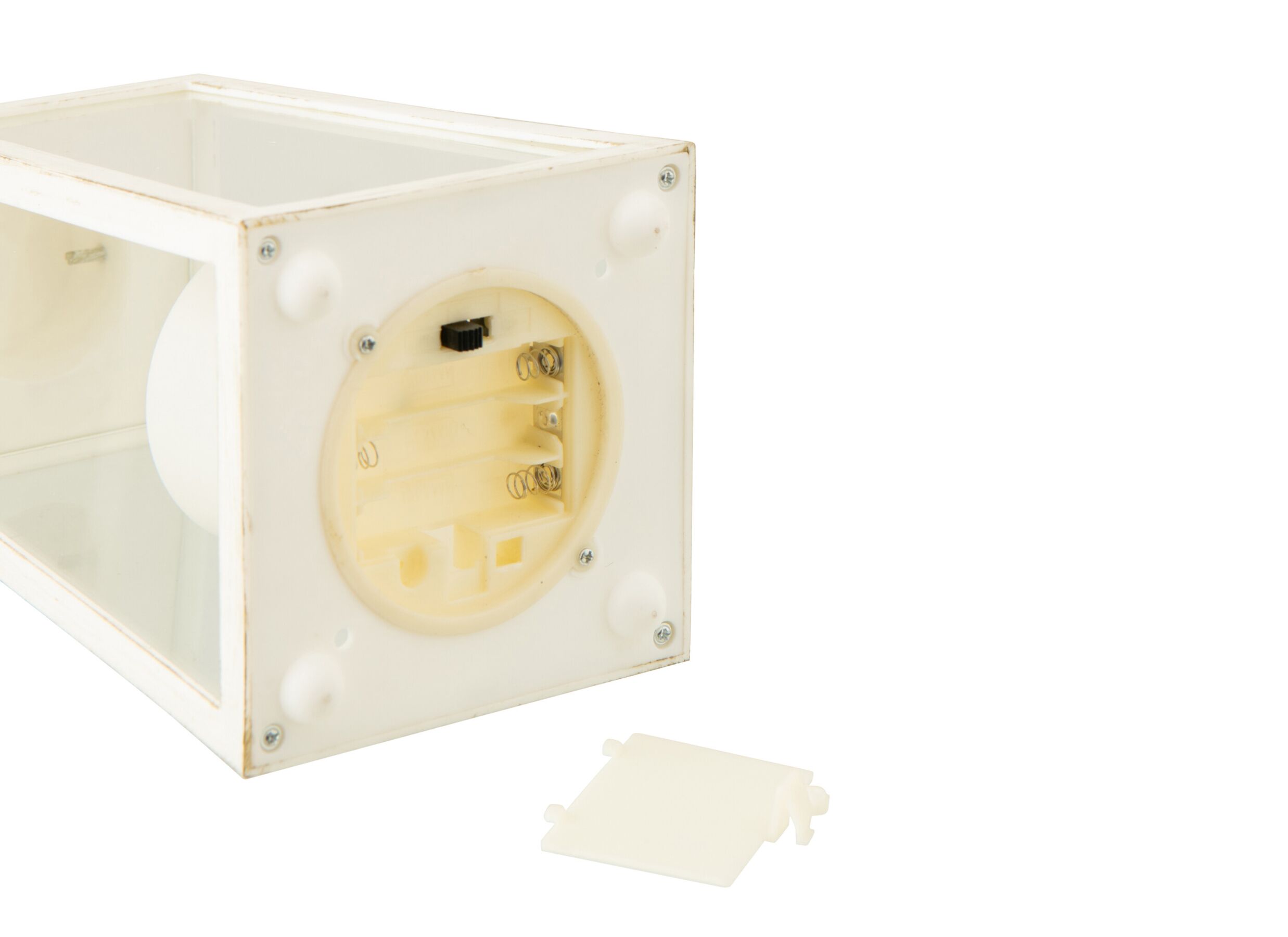 Overzichtsfoto - Lantaarn H17,5cm - glas - wit