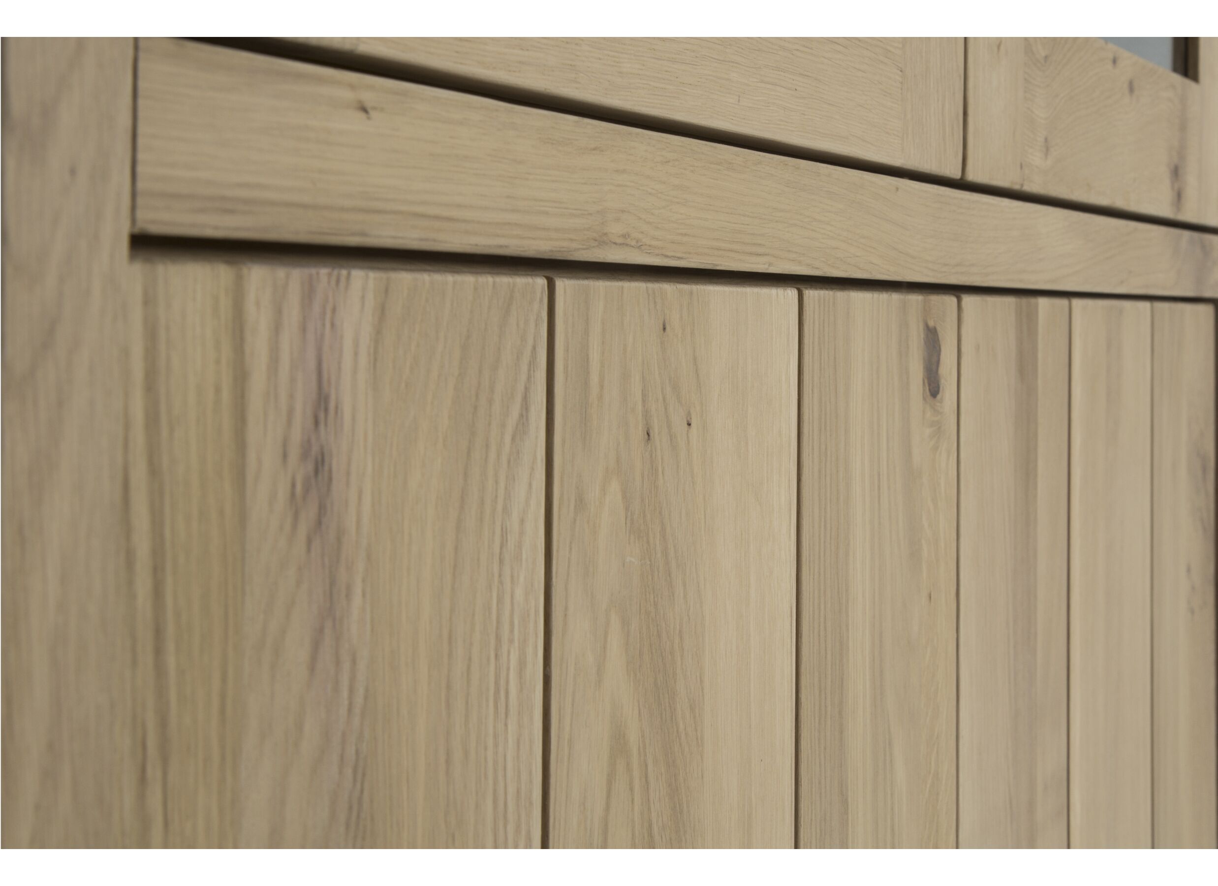 Vitrine Grimaldi 120cm - chêne massif - naturel