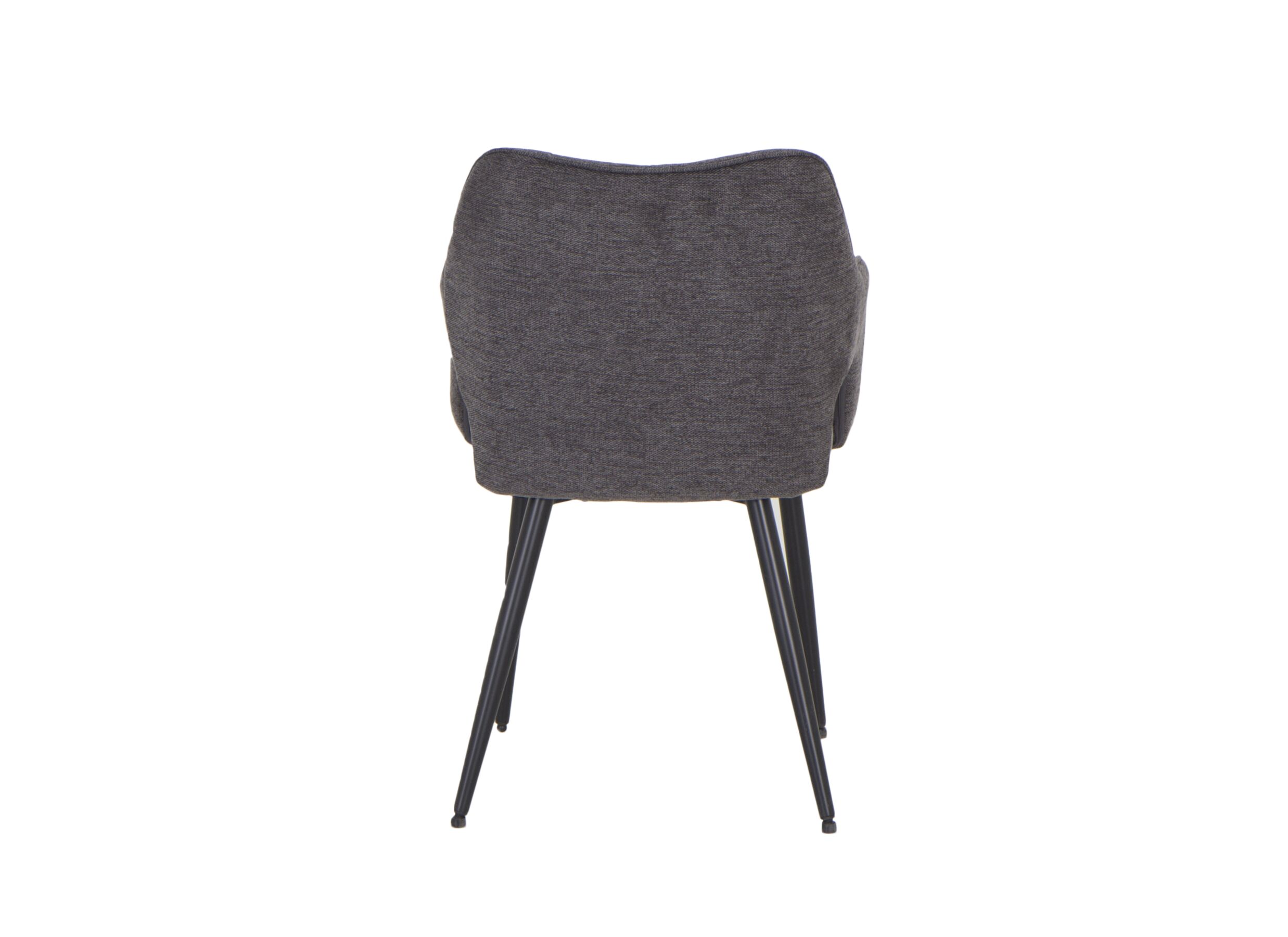 Chaise Daly 55x60x86cm - fibre polyester - gris