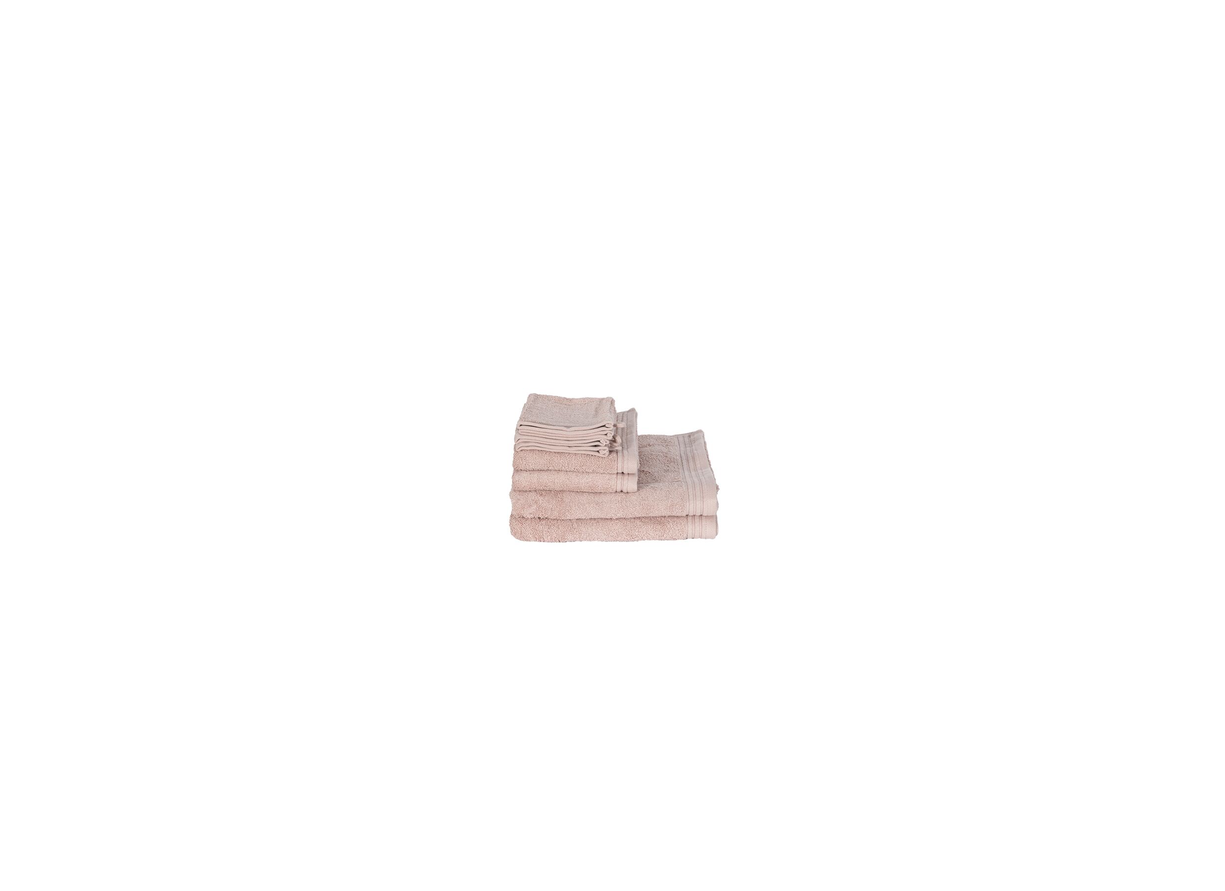 Photo ensemble - Serviette de bain Utility 50x80cm - coton - rose
