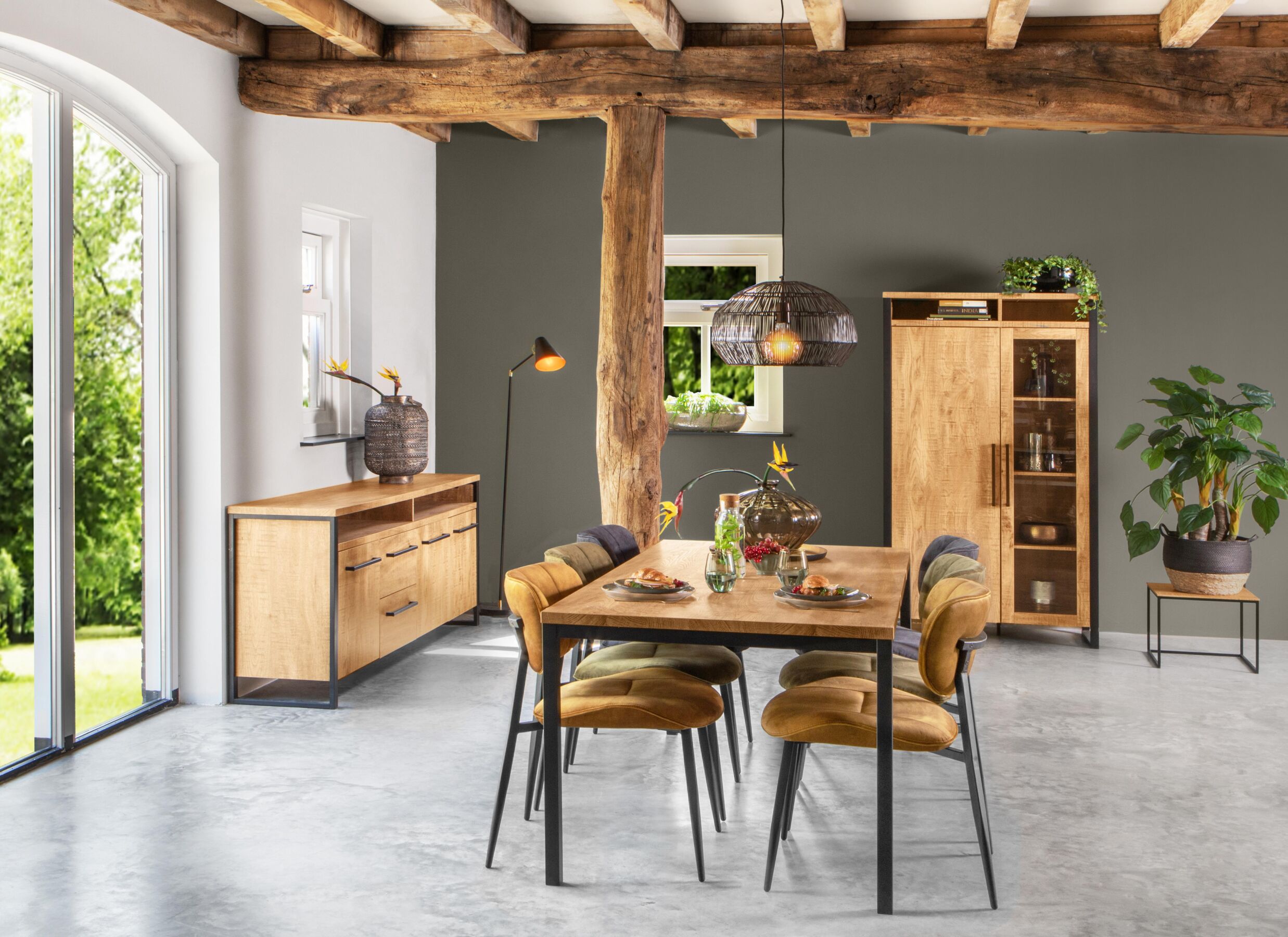 Table Caribba 160x90cm - melamine - tropic
