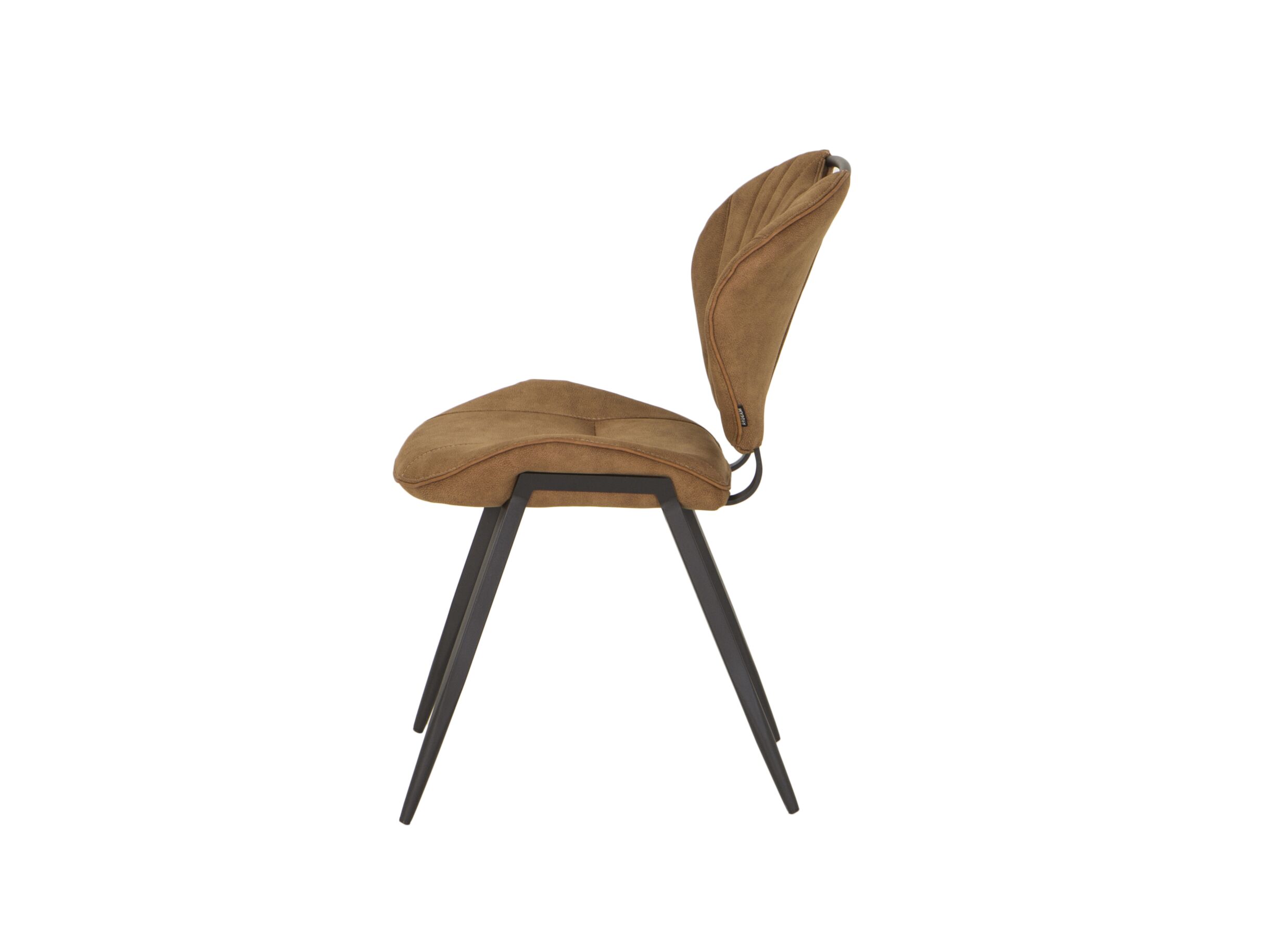 Chaise Jim 49x62x87cm - tissu - luxor cognac
