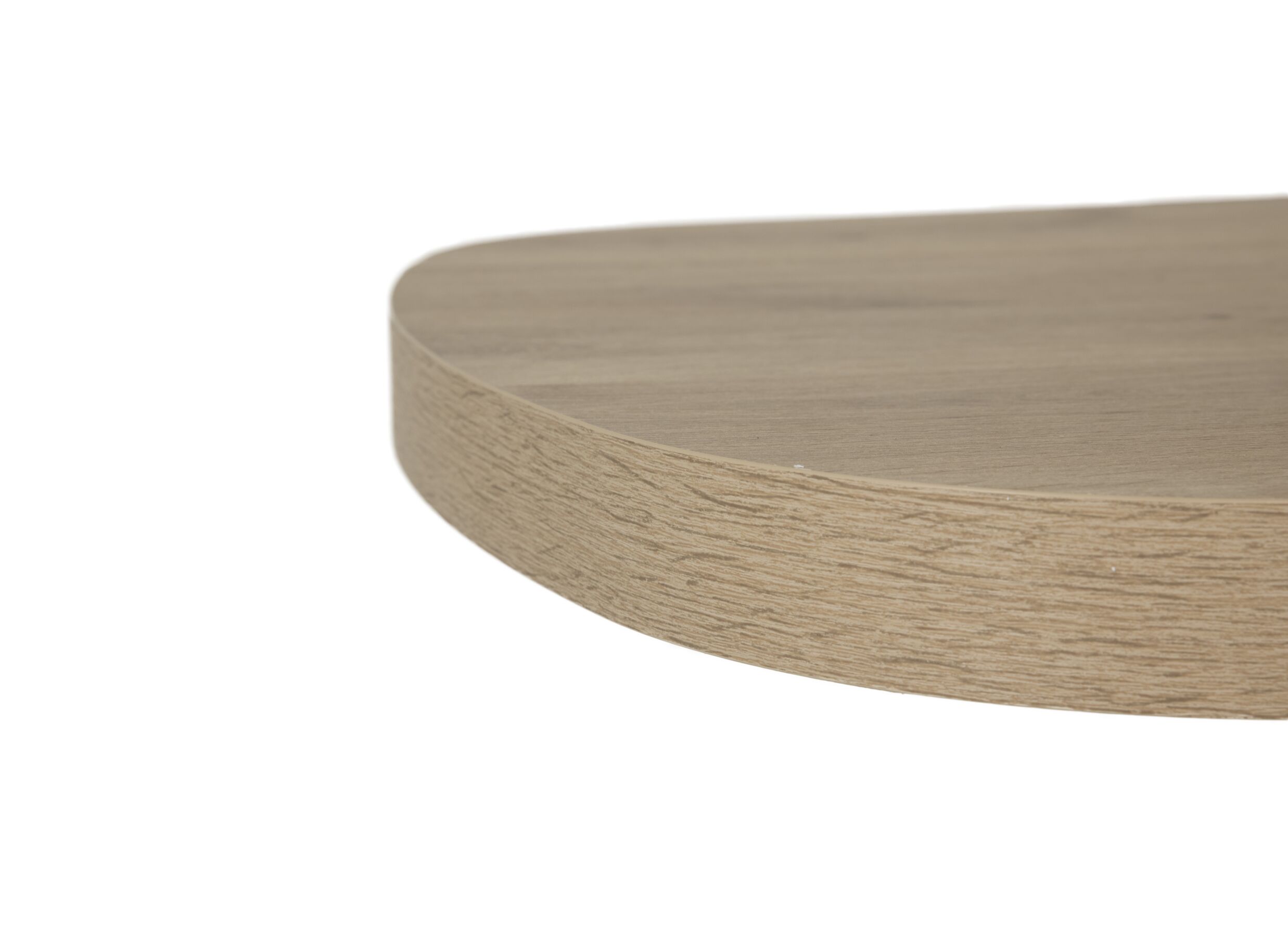 Detail - Table basse Valencia 130x41cm - mélamine - chêne clair