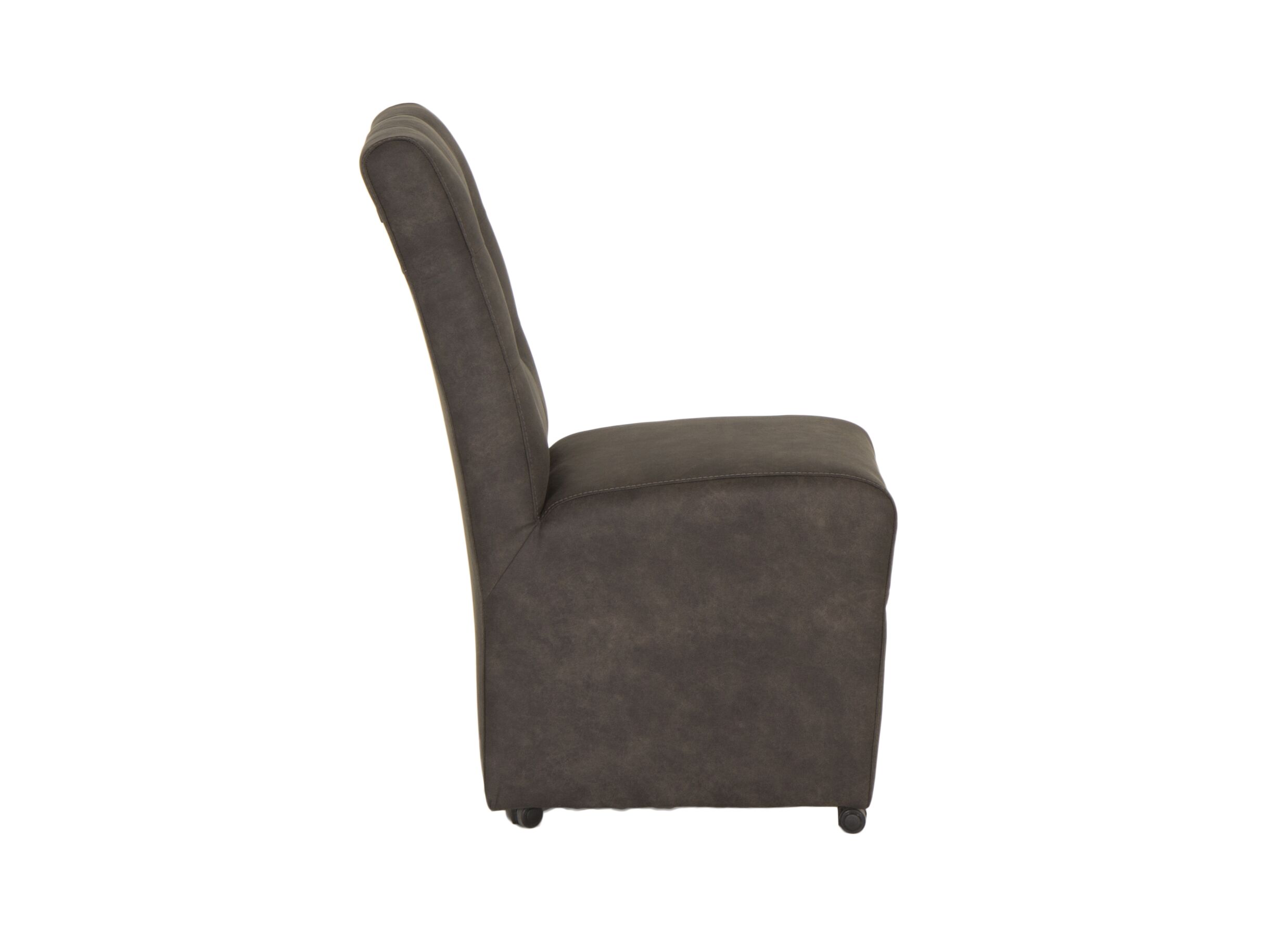 Chaise Dakar 52x72x97,5cm - microfibre - anthracite