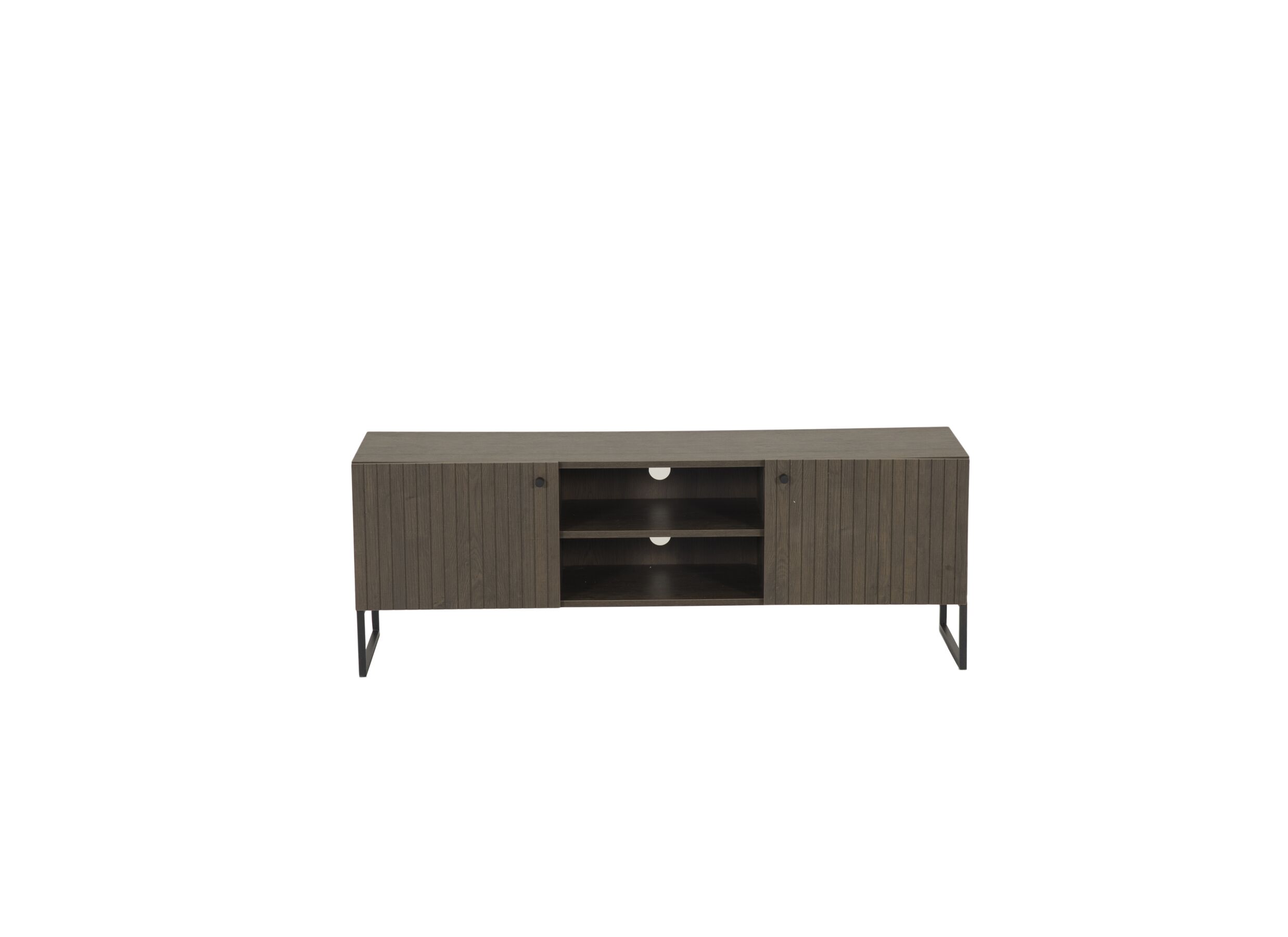 Overzichtsfoto - Tv-meubel Vadis 134x38x48,5cm - melamine - donkerbruin