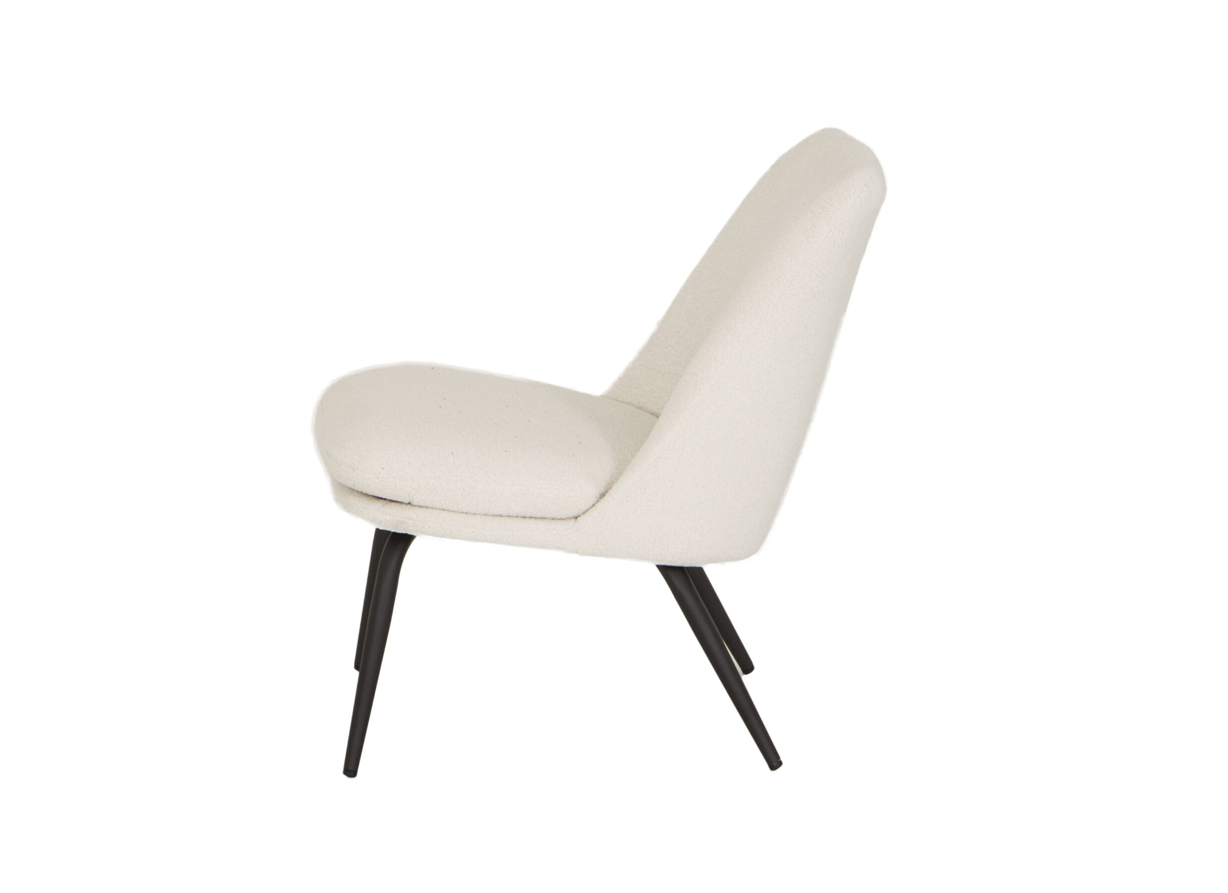 Fauteuil Yoyo 56x73x77cm - tissu -craie
