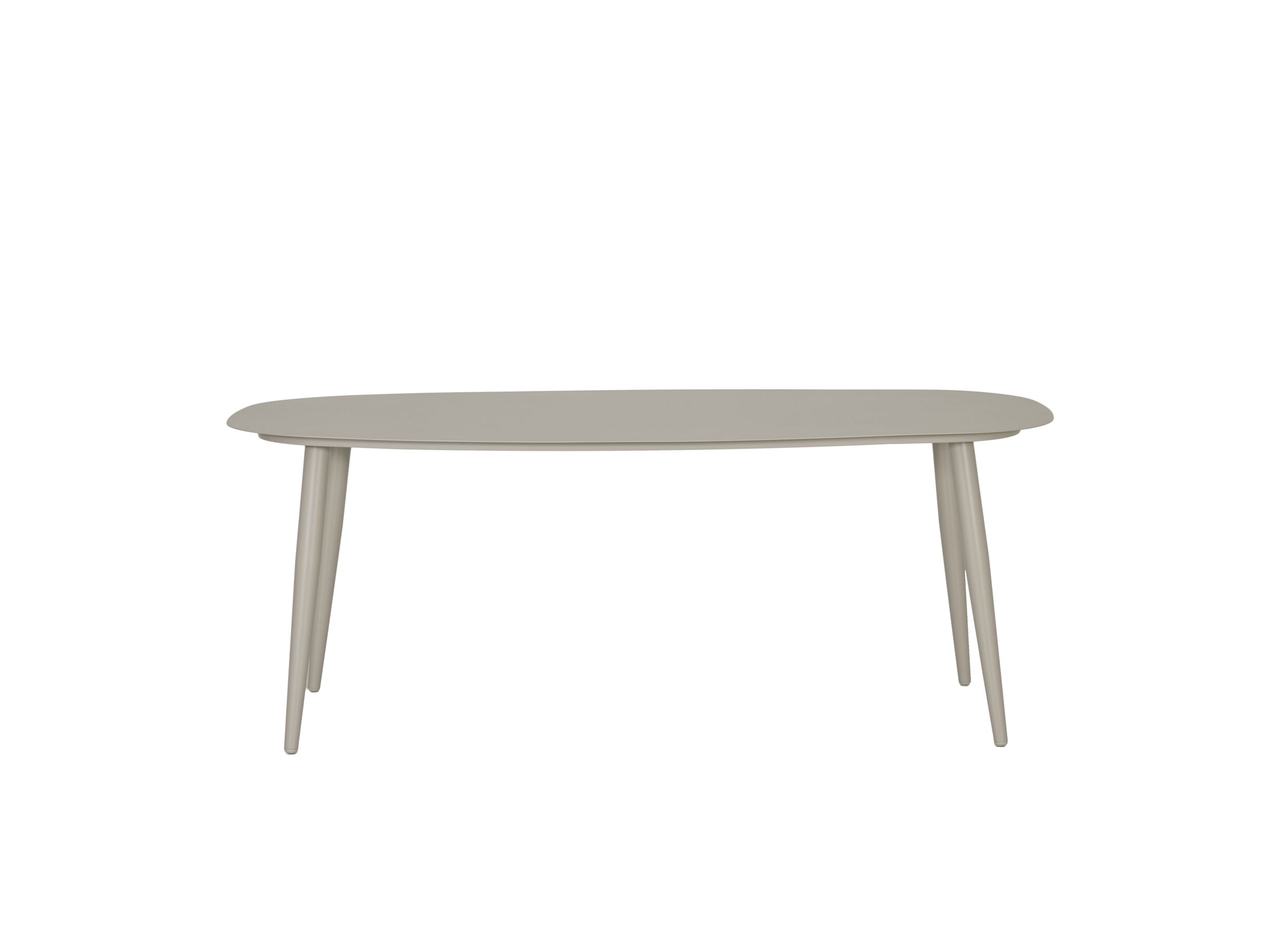 Aperçu - Table de jardin Visconti 200x100cm - aluminium - greige