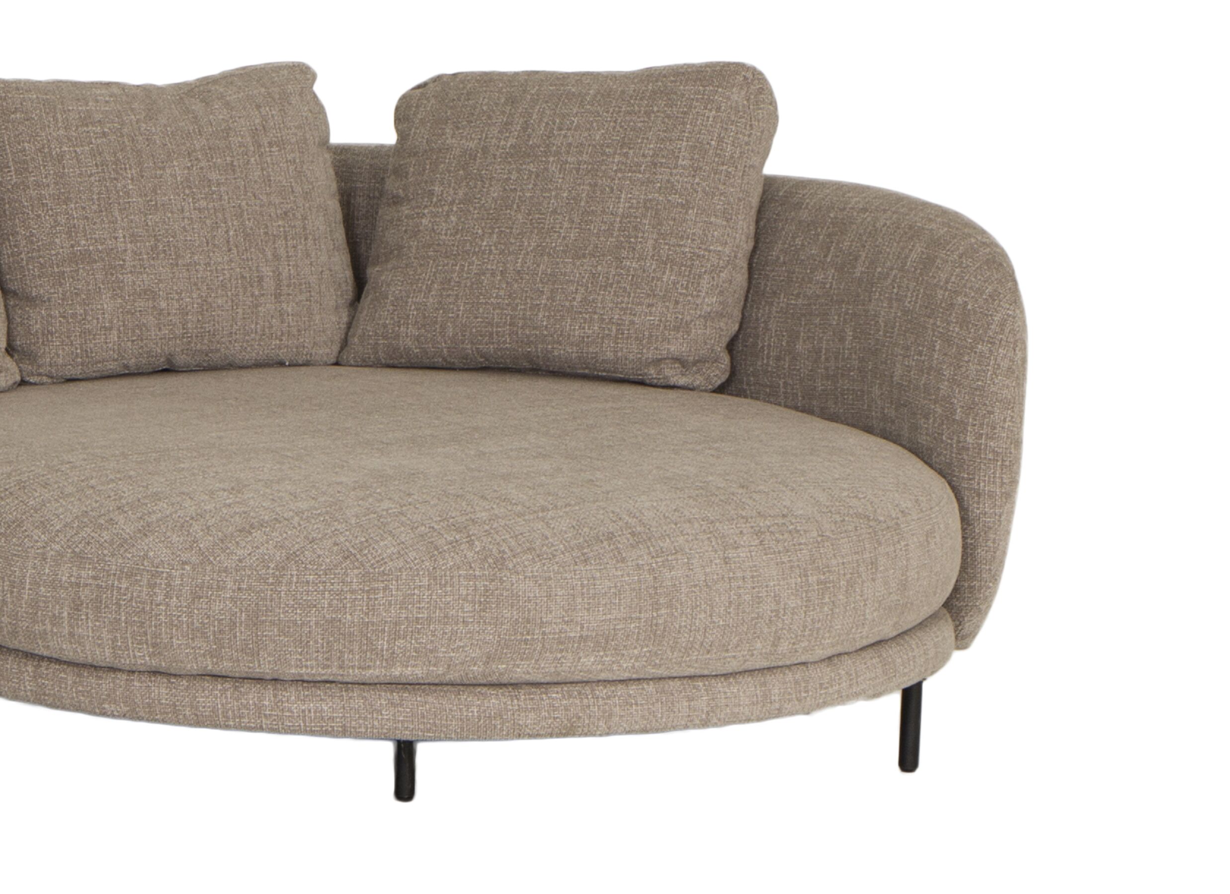 Hoeksalon Carre 311x154cm - stof - zand