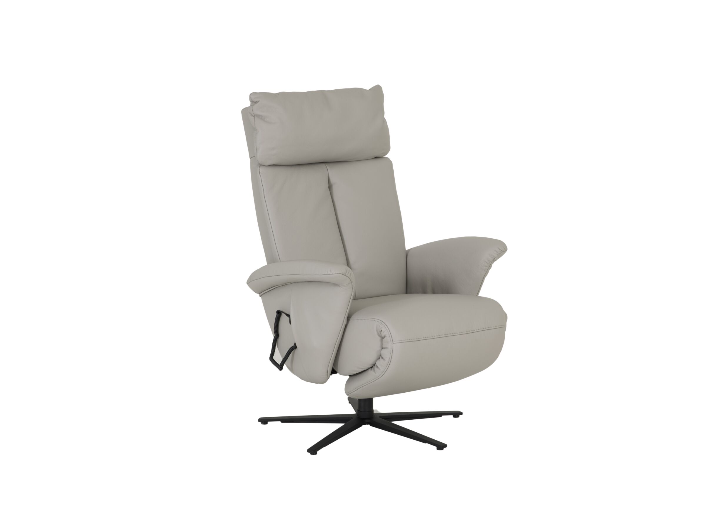 Fauteuil relax 7804 électrique cuir anthracite - Fauteuil relax 7804 électrique cuir gris