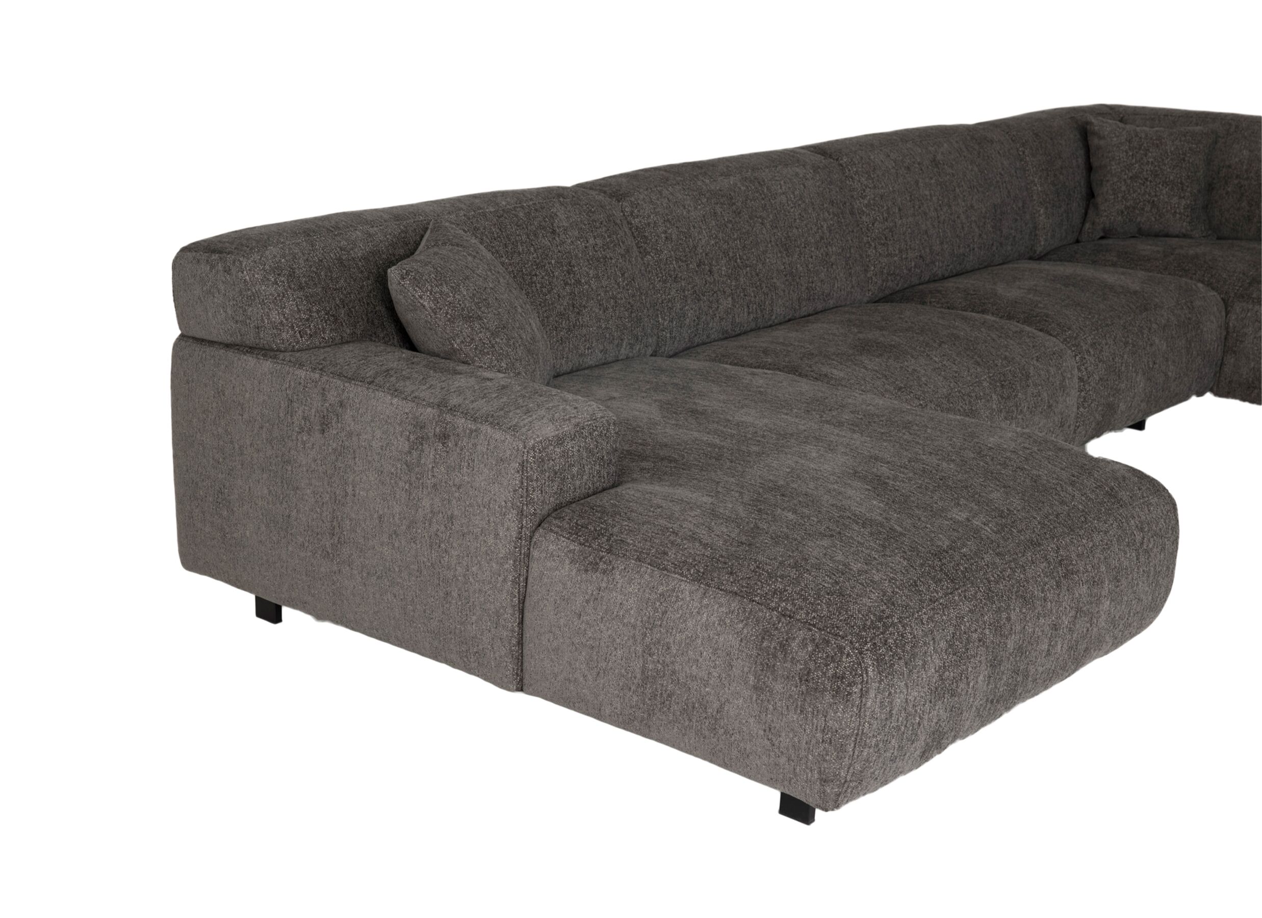 Detailfoto - Hoeksalon New-Konstatinopol 398x217cm - stof - raven