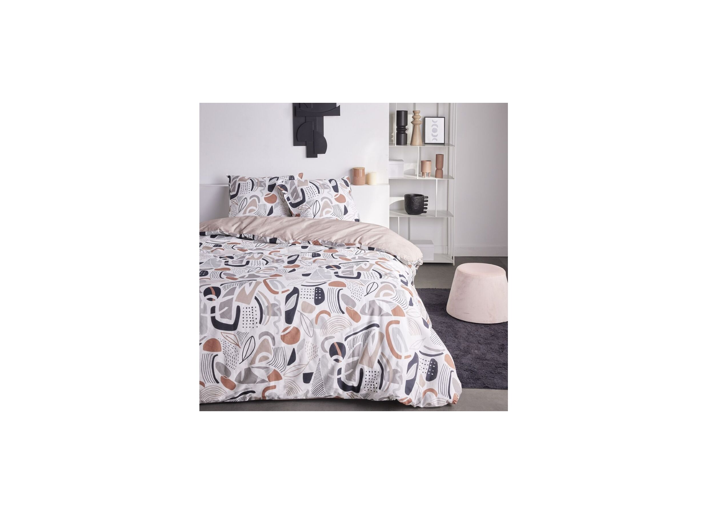 Housse de couette Sunshine 240x220cm coton - Housse de couette Sunshine 240x220cm coton