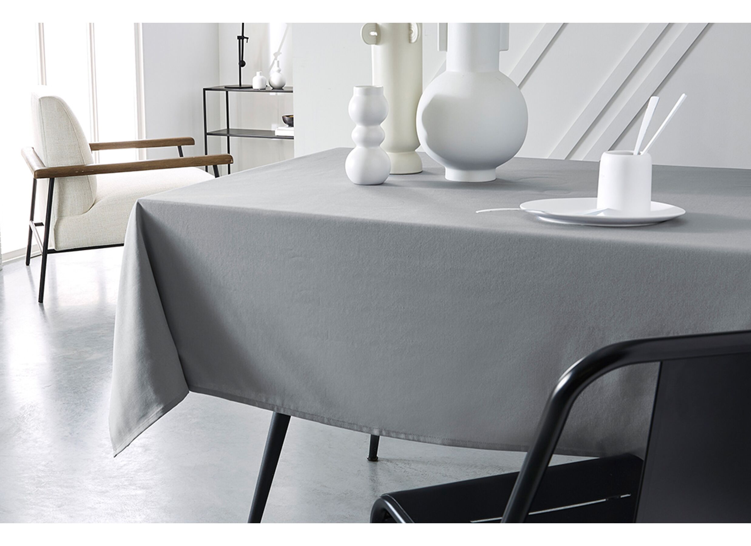 Tafelkleed Teflon 150x300cm grijs