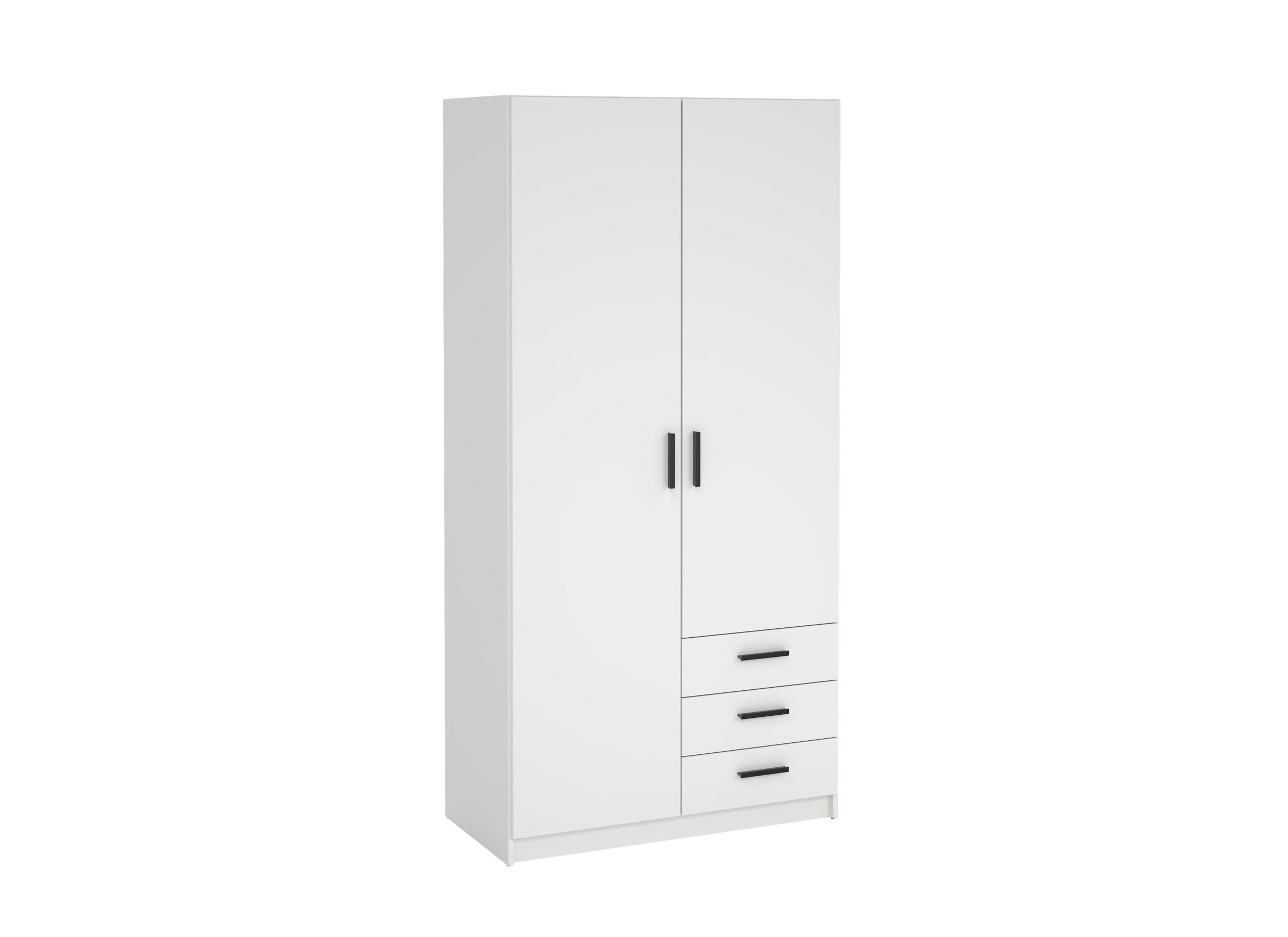 Kleerkast Sprint 99cm - decor - wit - Garde-robe Sprint 99cm - décor - blanc