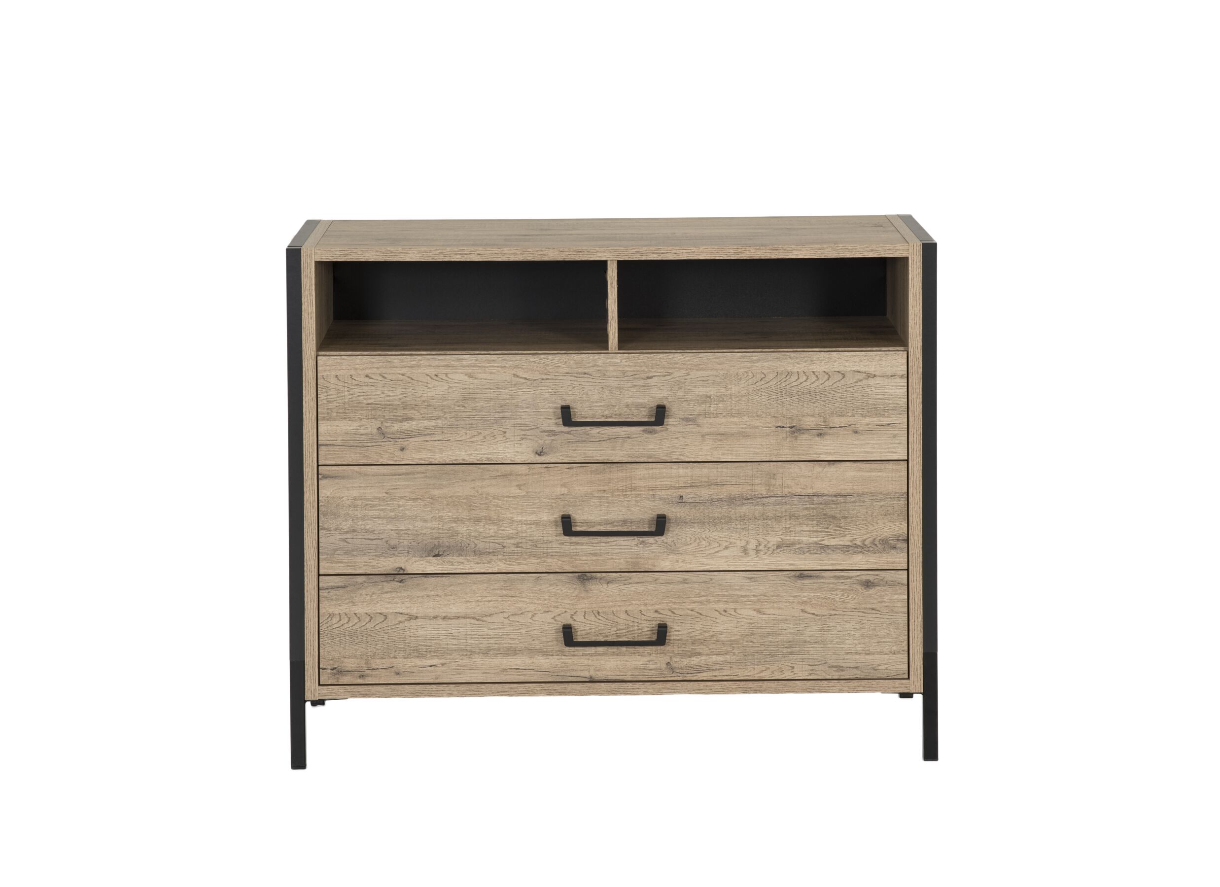 4x41 - Commode Oriental Tree 109,4x41,5x90,7cm - panneau décor - bartex chêne