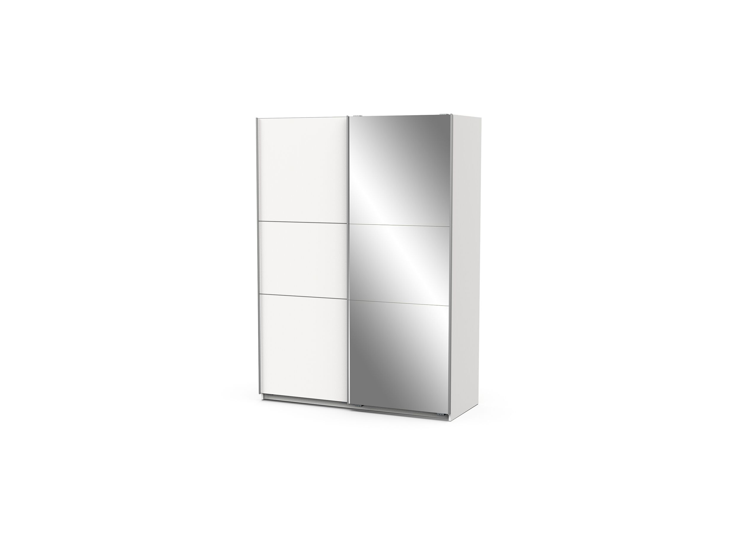 Armoire à portes coulissantes Ghost 148cm - décor - blanc
