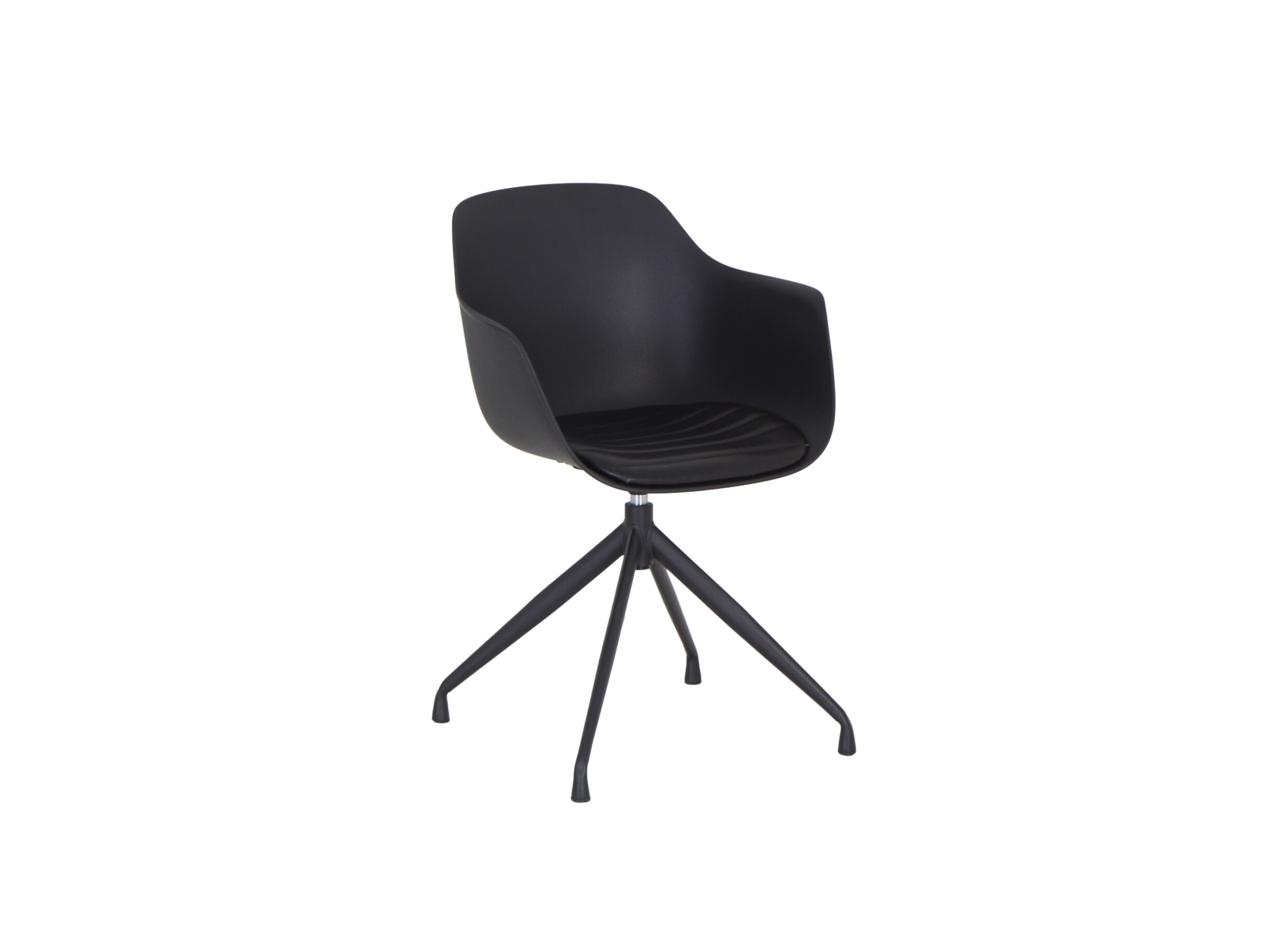 Chaise pivotante Burning synthétique similicuir noir - Chaise pivotante Burning 58x55x83.5cm - similicuir - noir