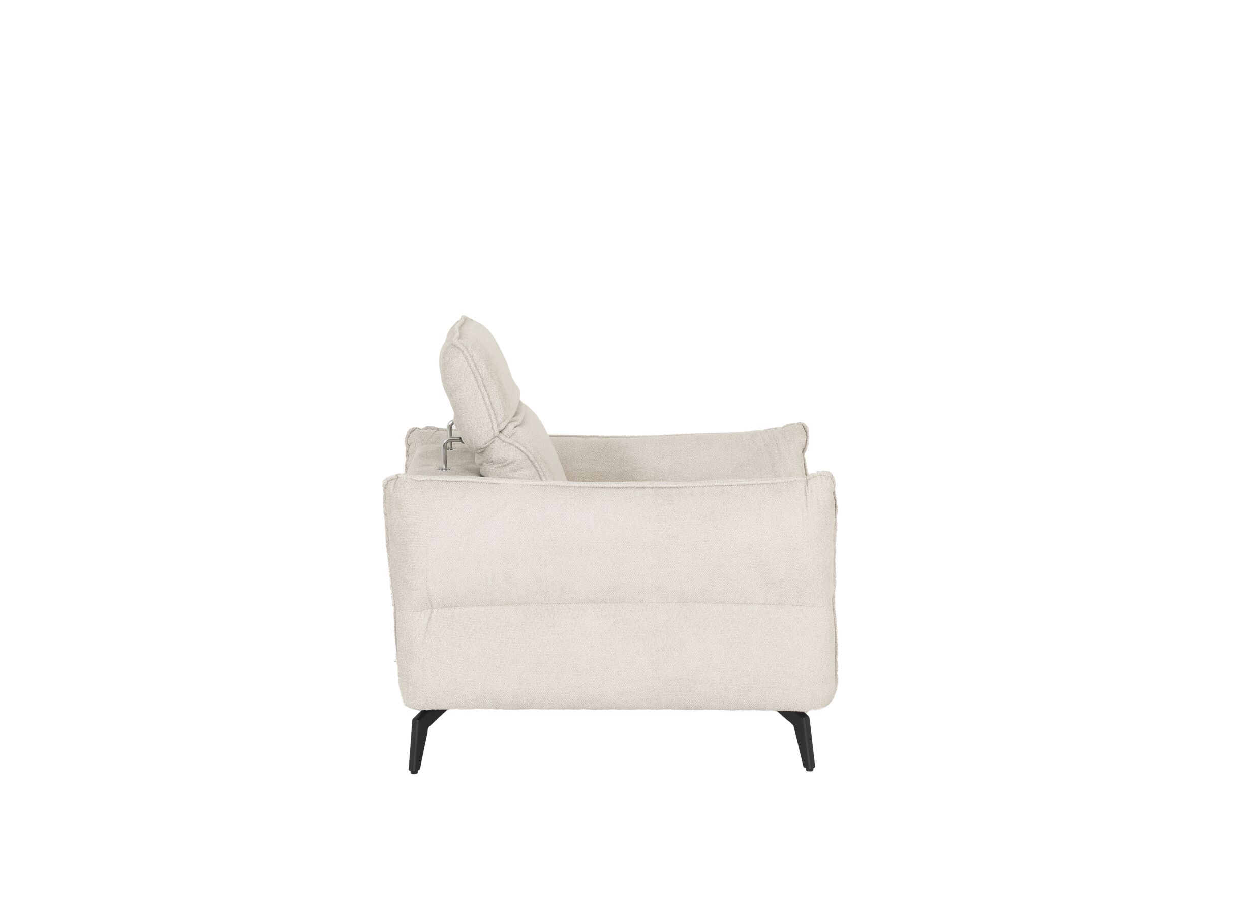 Overzichtsfoto - Zetel Lando 1-zit - stof - off white