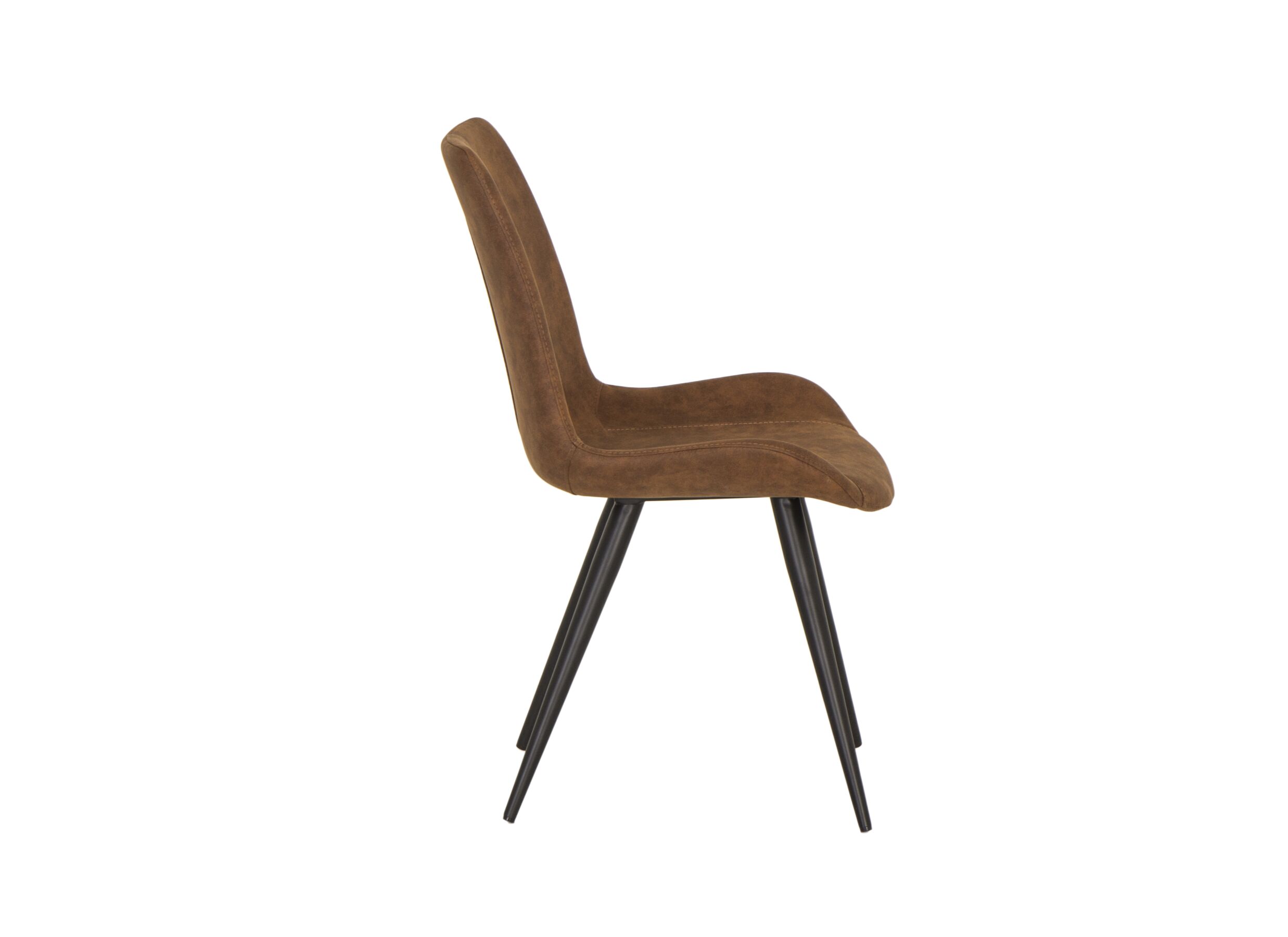Chaise Fuel 52x60x85,5cm - acier - marron