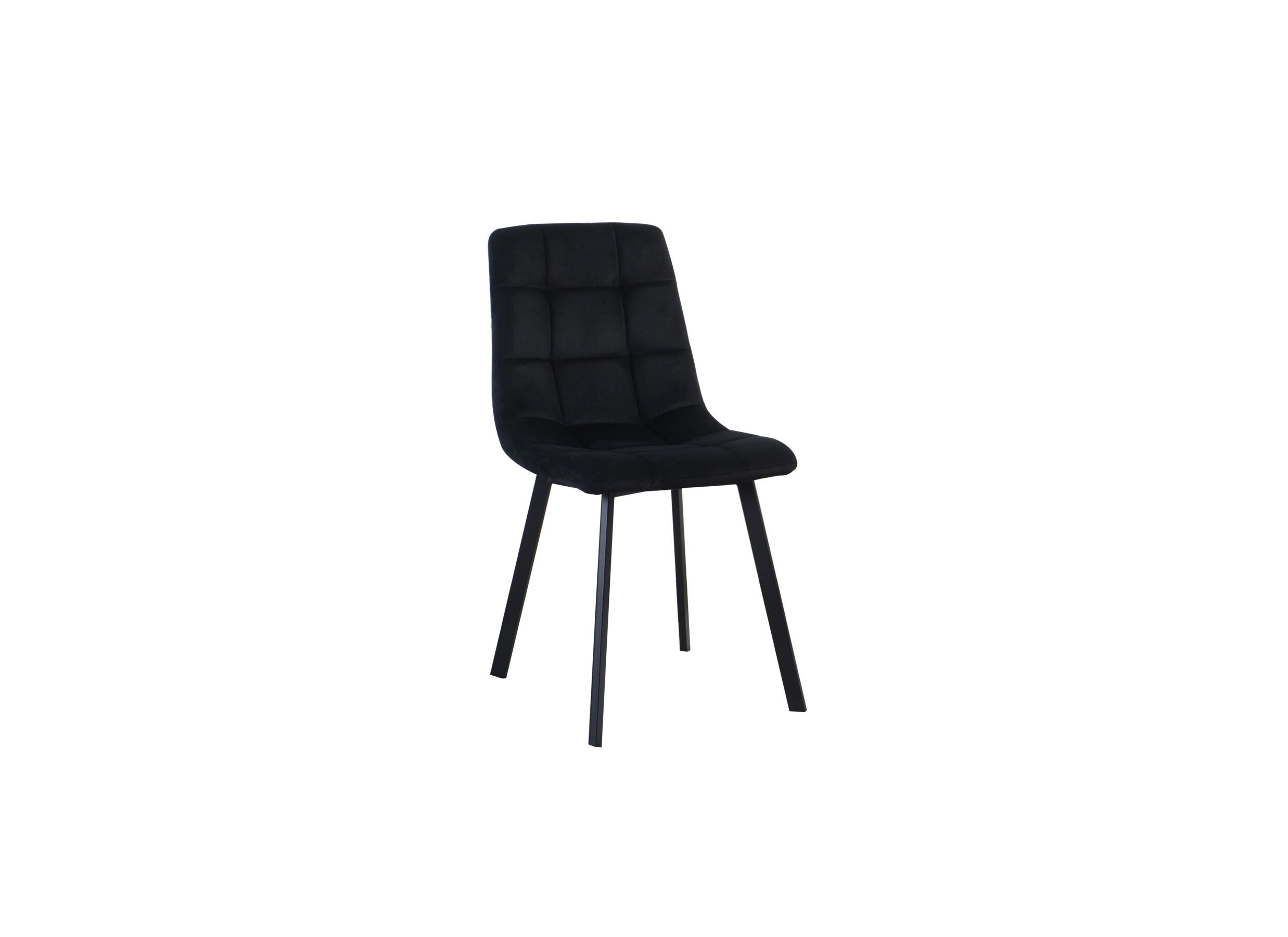 Stoel Runner 44x54x87cm - fluweel - zwart - Stoel Runner 44x54x87cm - fluweel - zwart