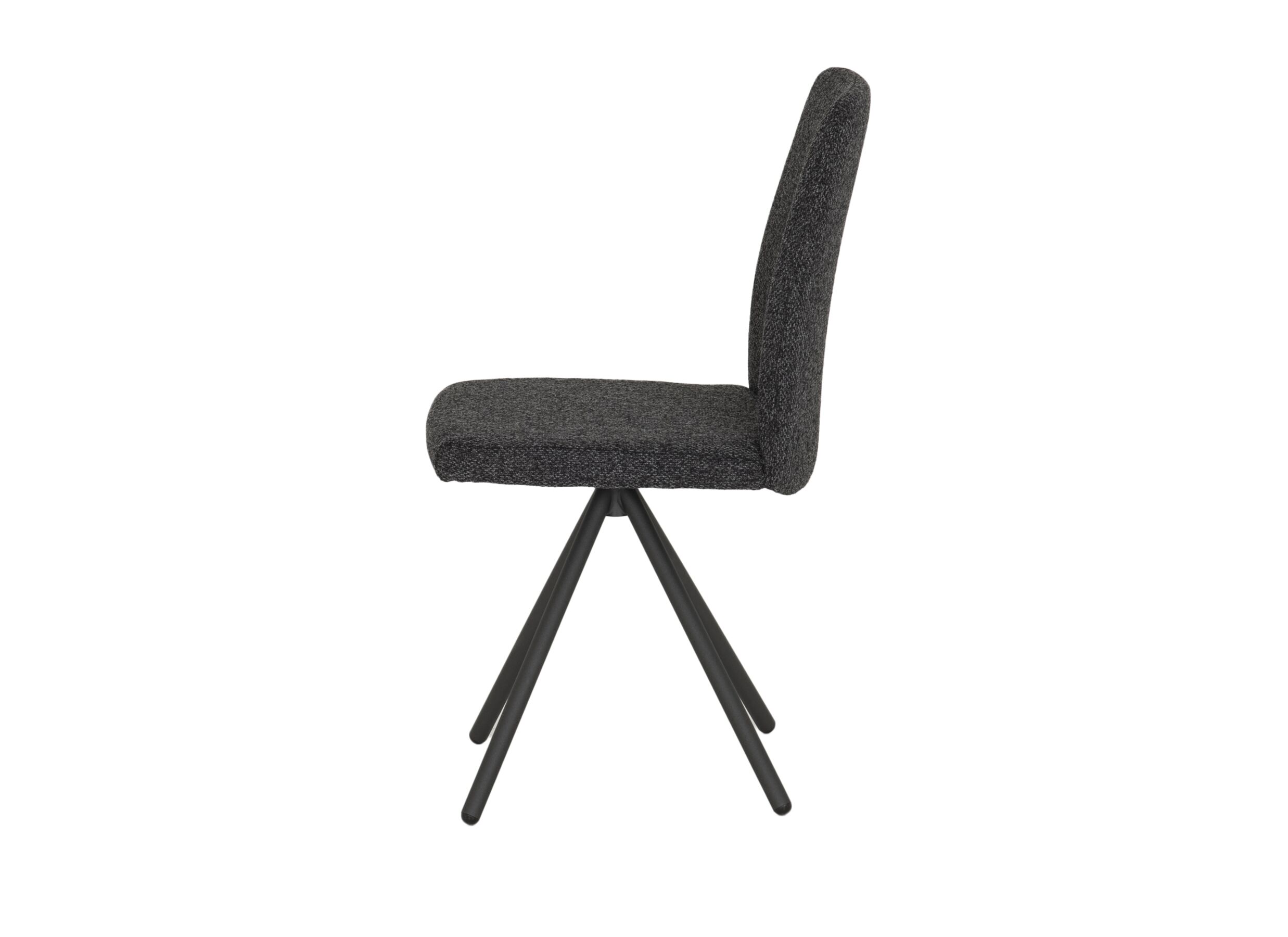 Chaise Pinot 44,5x61x90cm - acier/tissu - carbon