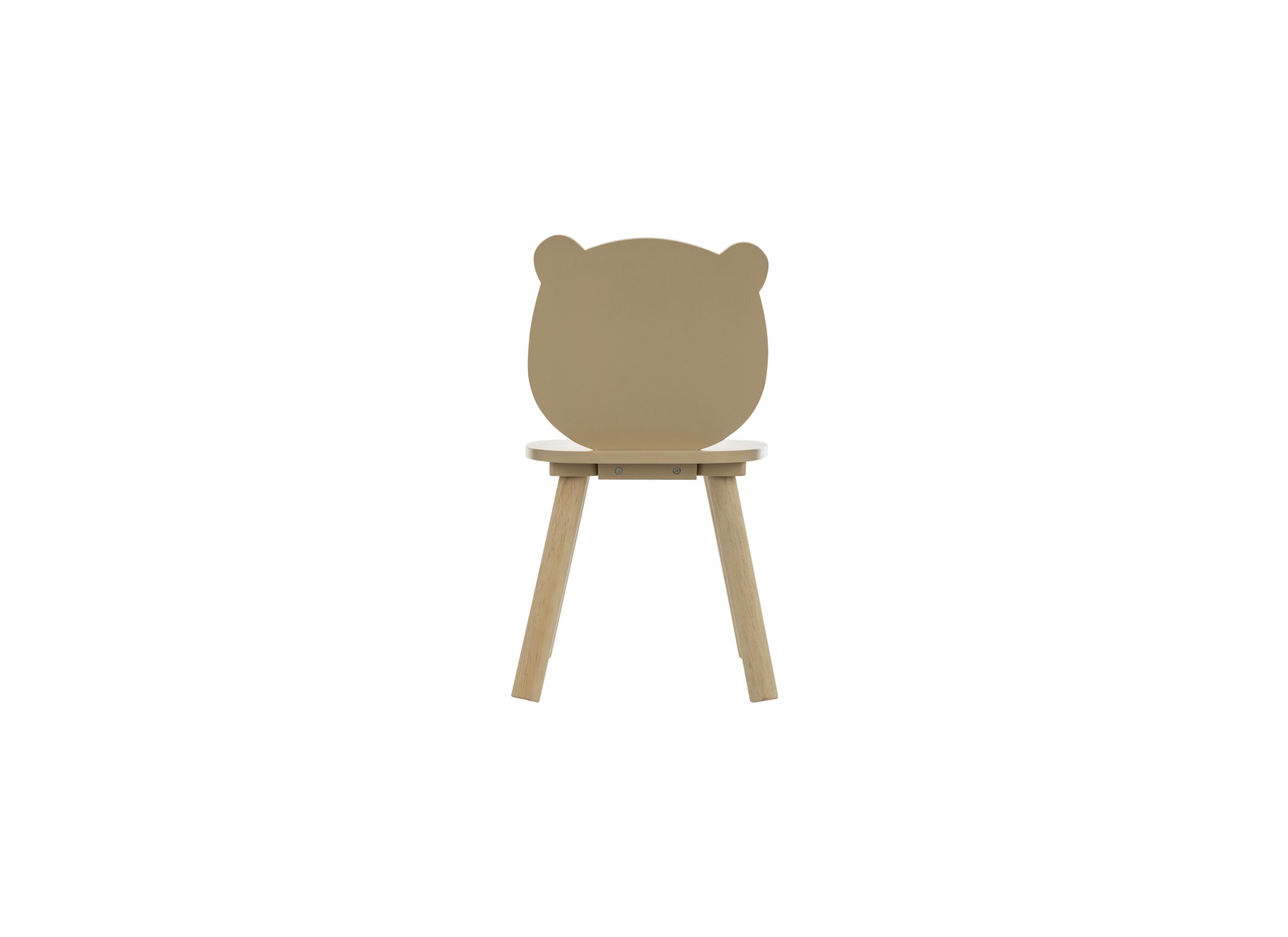 Aperçu - Chaise enfant Ours 27x27x46cm - MDF & sapin massif - beige