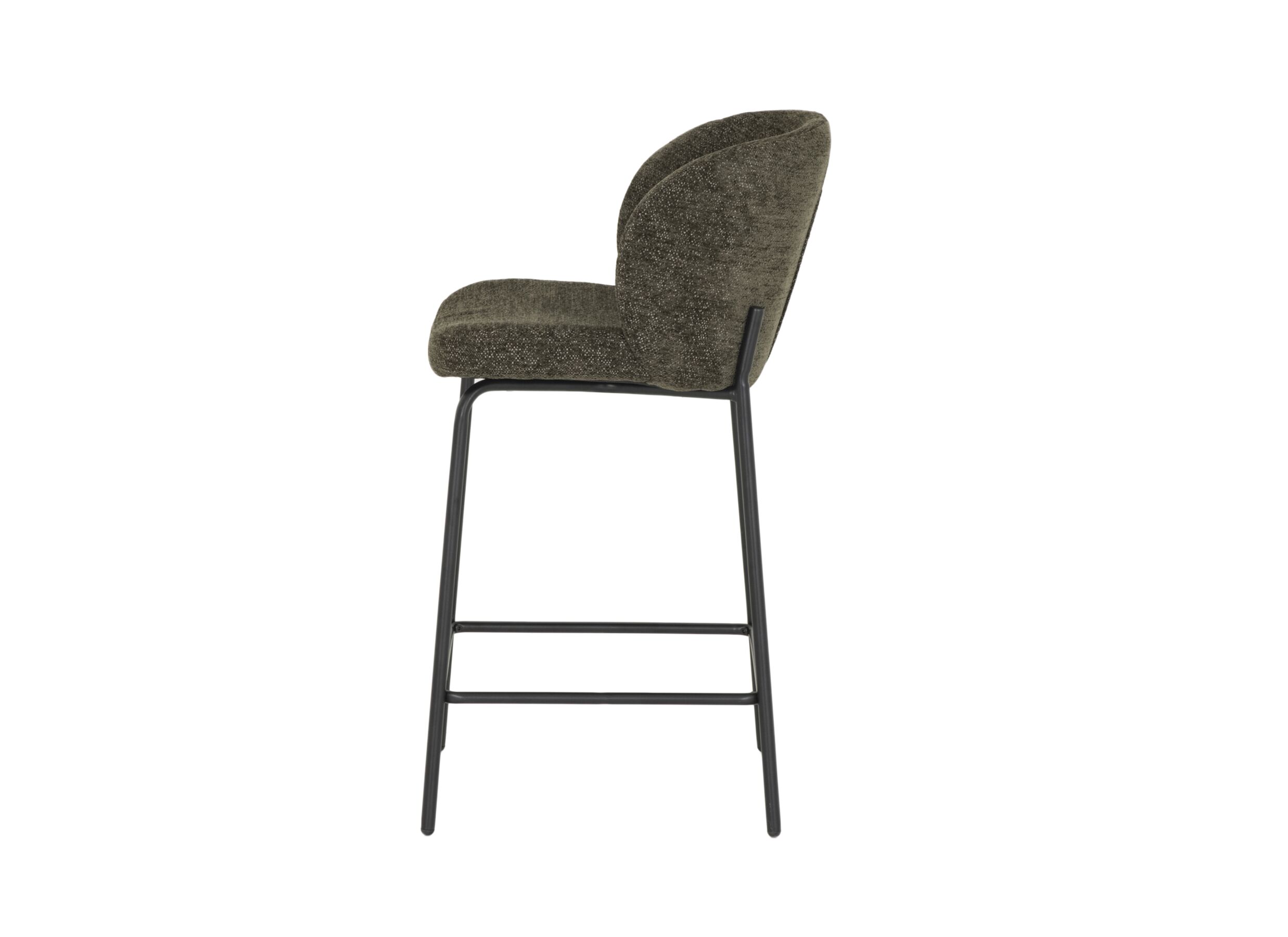 Barstoel Shell ZH65cm - stof - groen