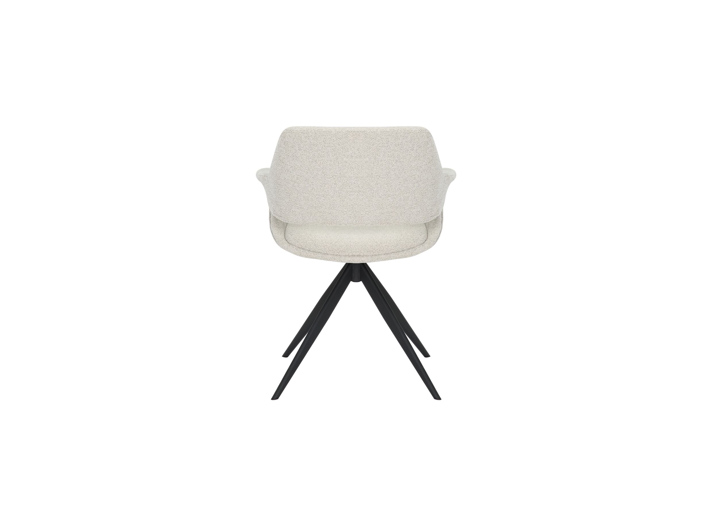 Chaise pivotante Commander 58x58x77.5cm - tissu - cream