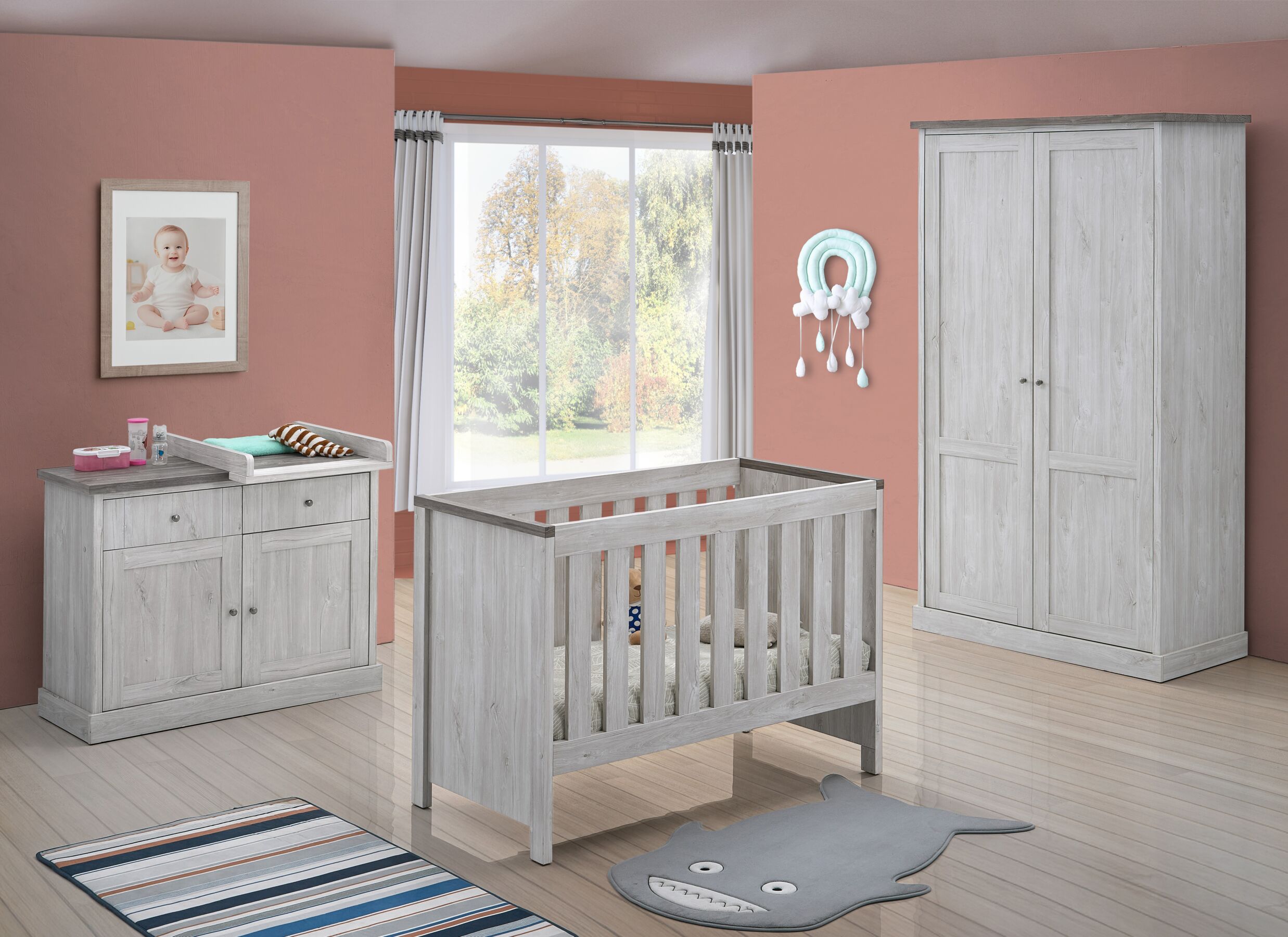 Foto ambiance - Chambre bébé Eline avec armoire 2 portes