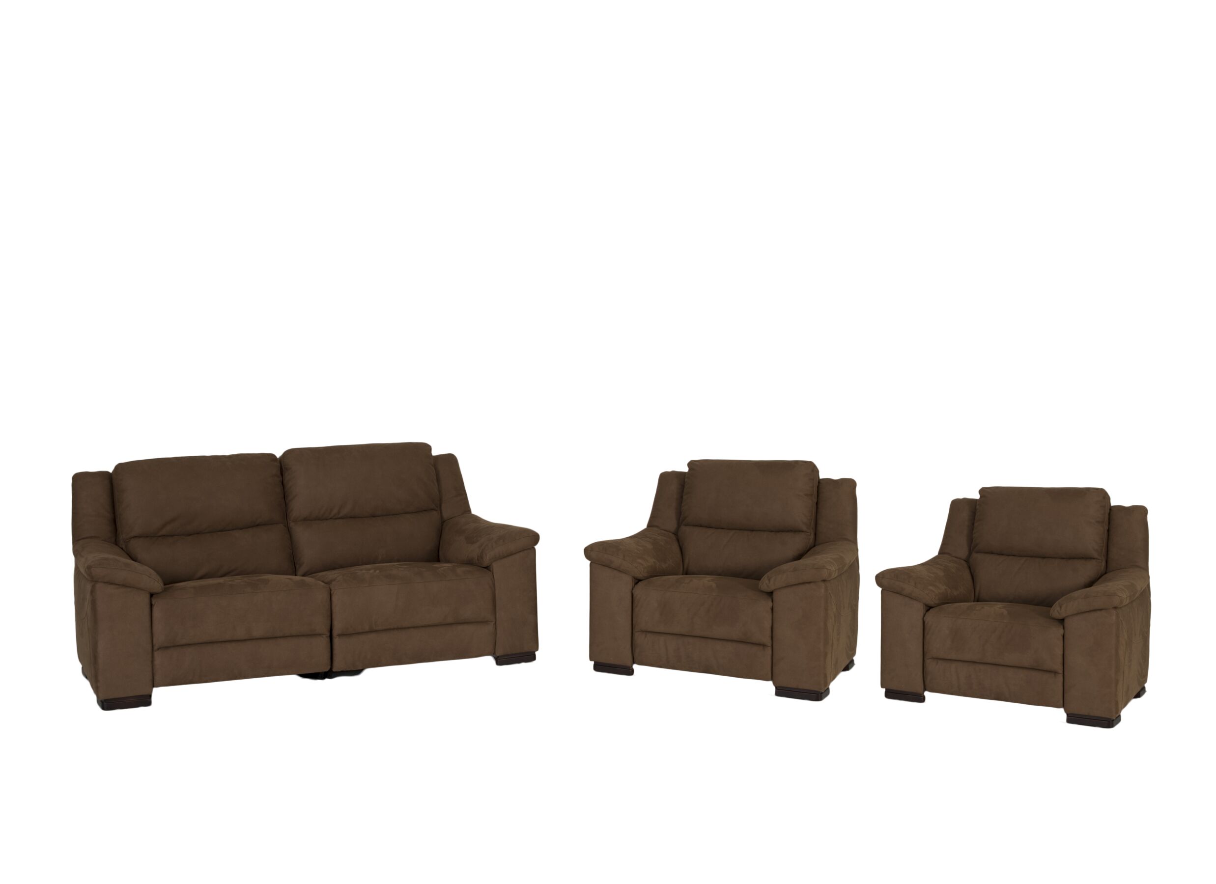 Zetel Berry 3+1+1-zit - stof - cognac