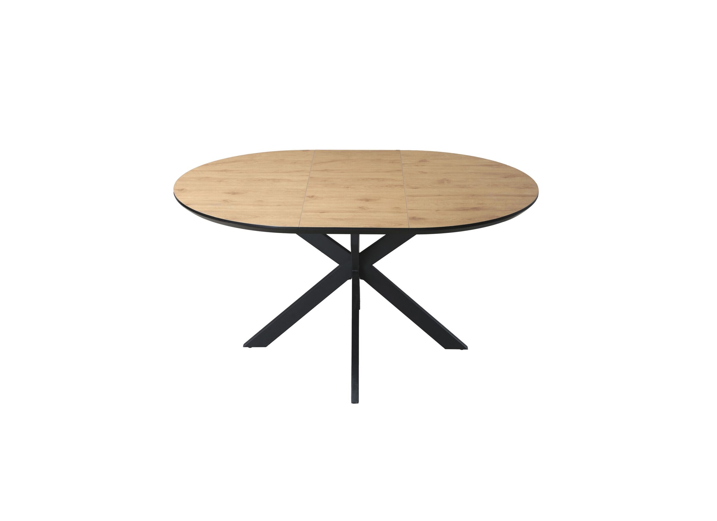 Aperçu - Table ronde Dillinger 120/160x120cm - melamine - brun