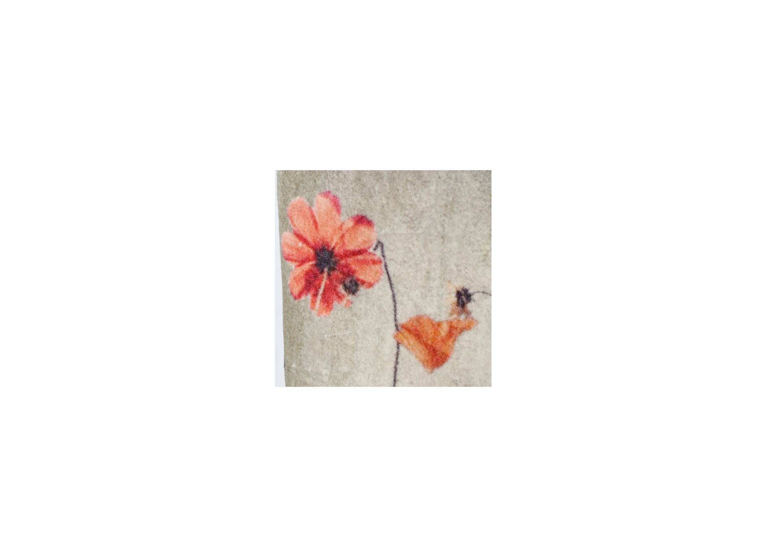 Coussin Lundby 45x45cm - coton - gris rose