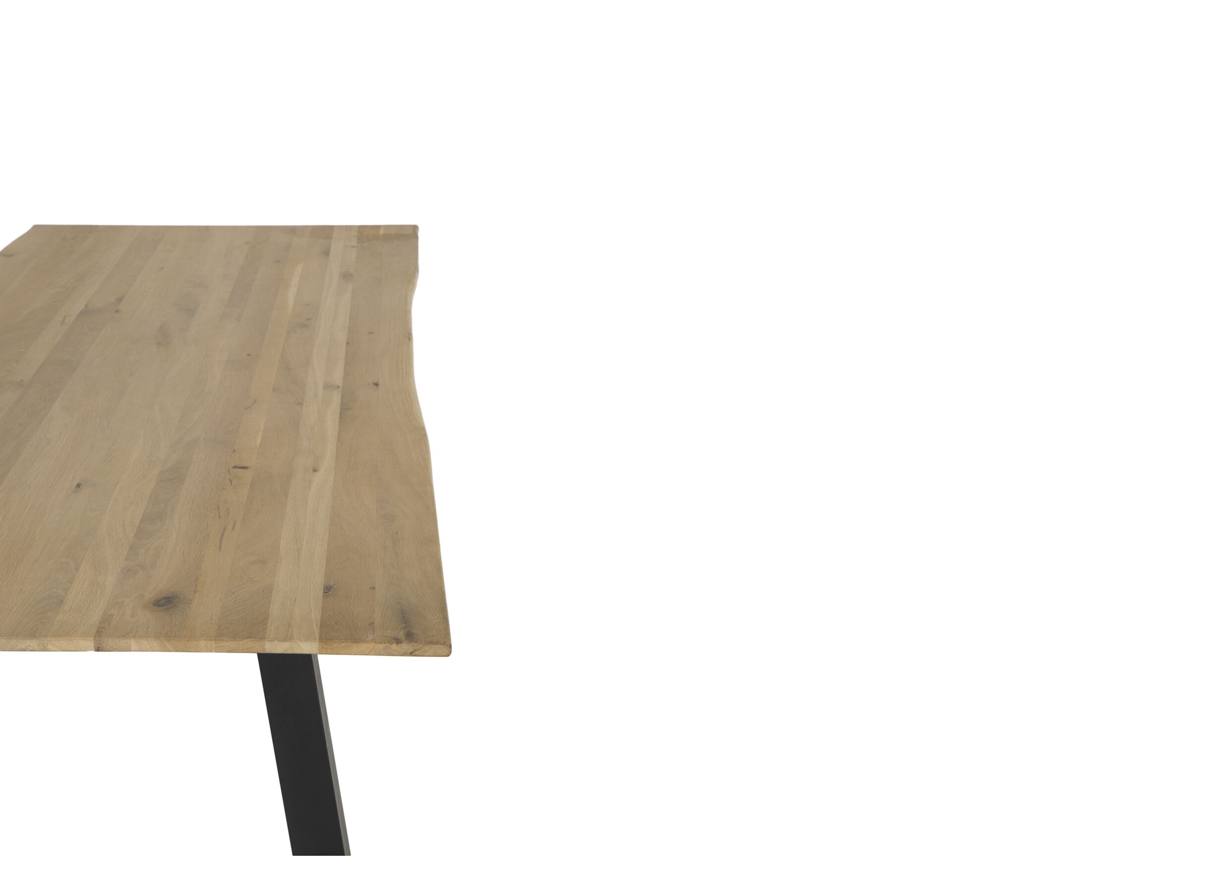 Table tronc d'arbre Sherwood 200x100cm - chêne massif - naturel