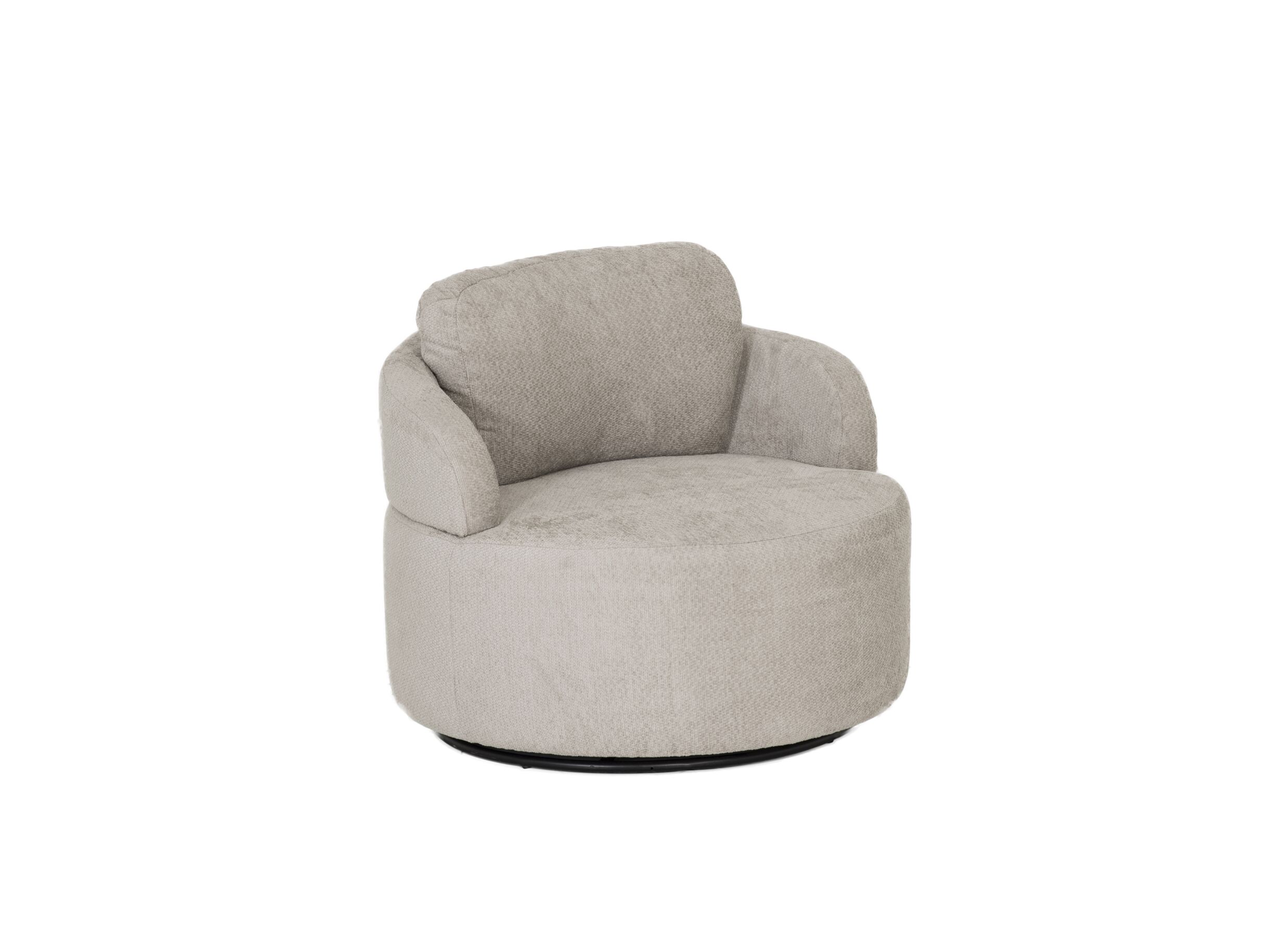 Plus Important - Fauteuil pivotant Noto Ø94x80cm - tissu - beige
