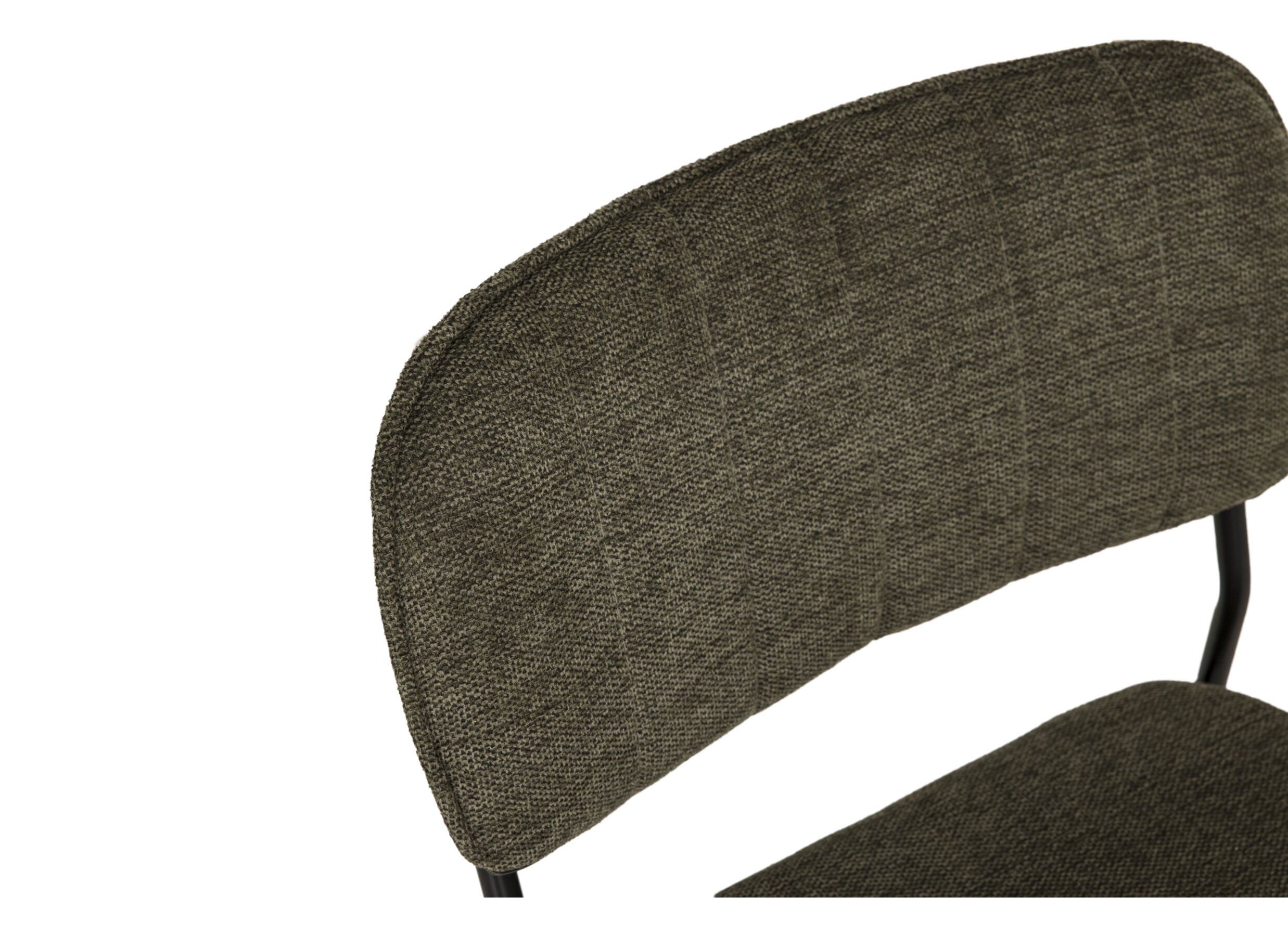 Chaise Epoca 46x54.5x85cm - tissu - vert