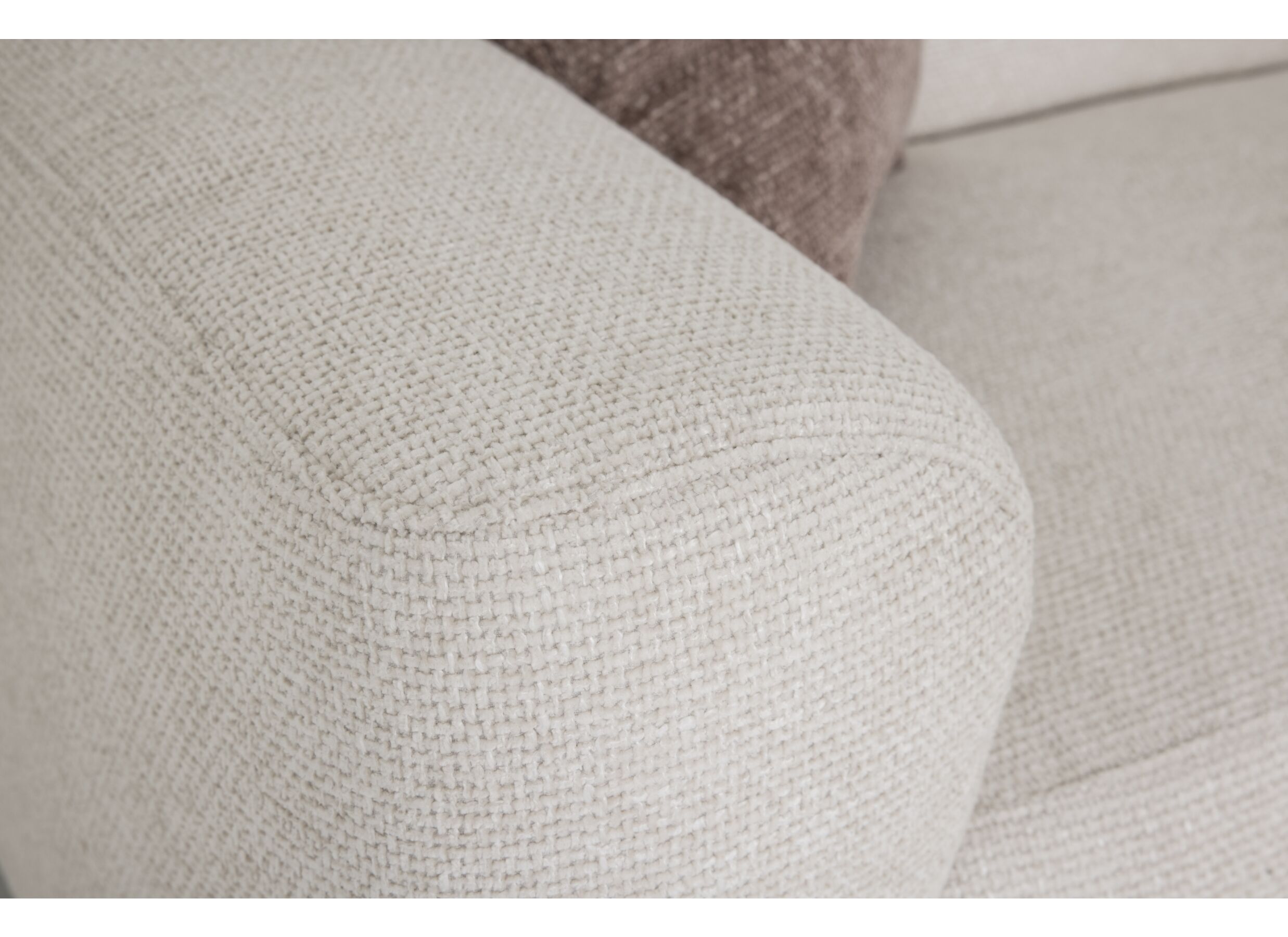 Hoeksalon Liva 325x161cm - stof - wit
