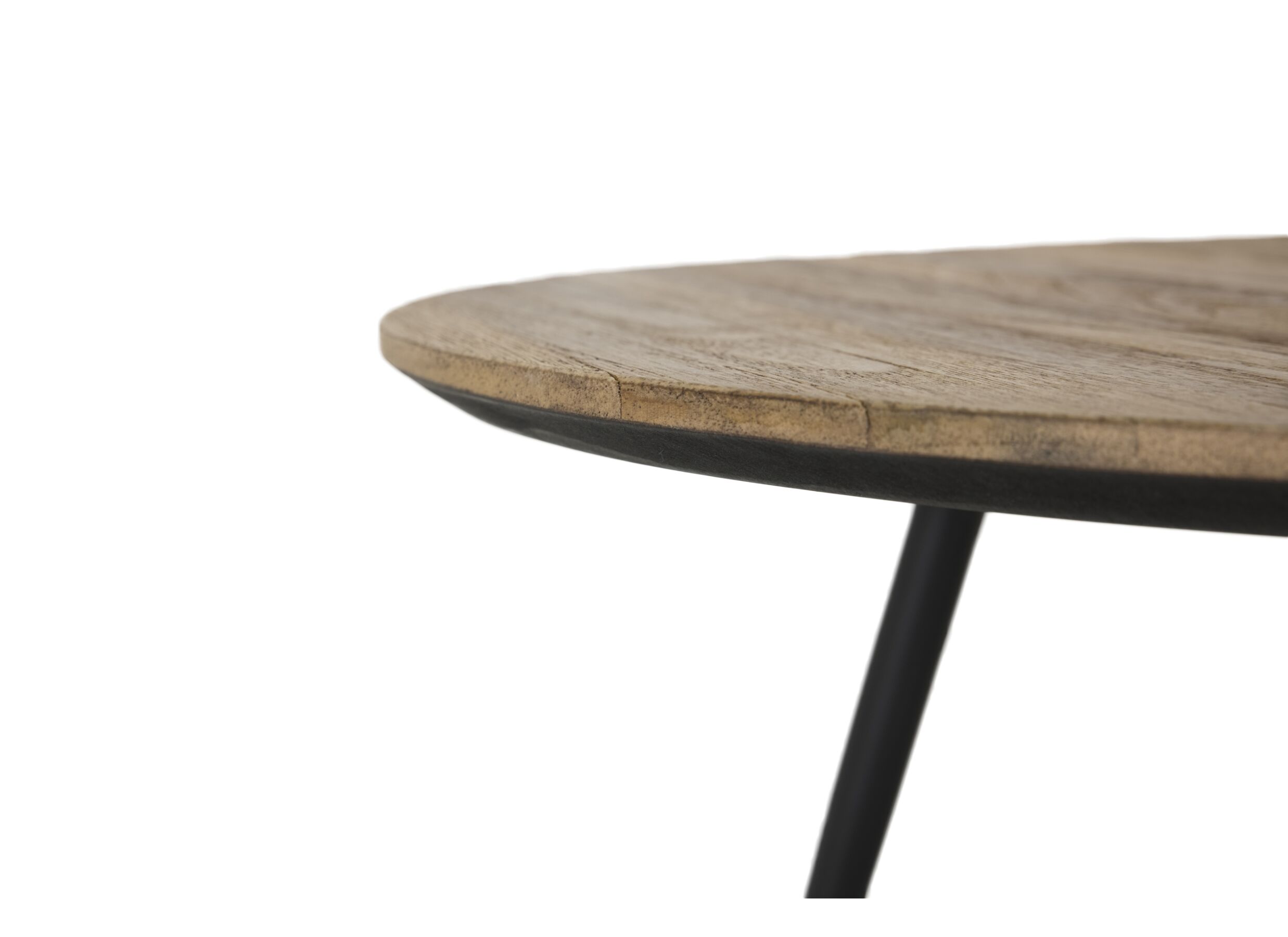 Table basse Zaza teck massif lot de 2