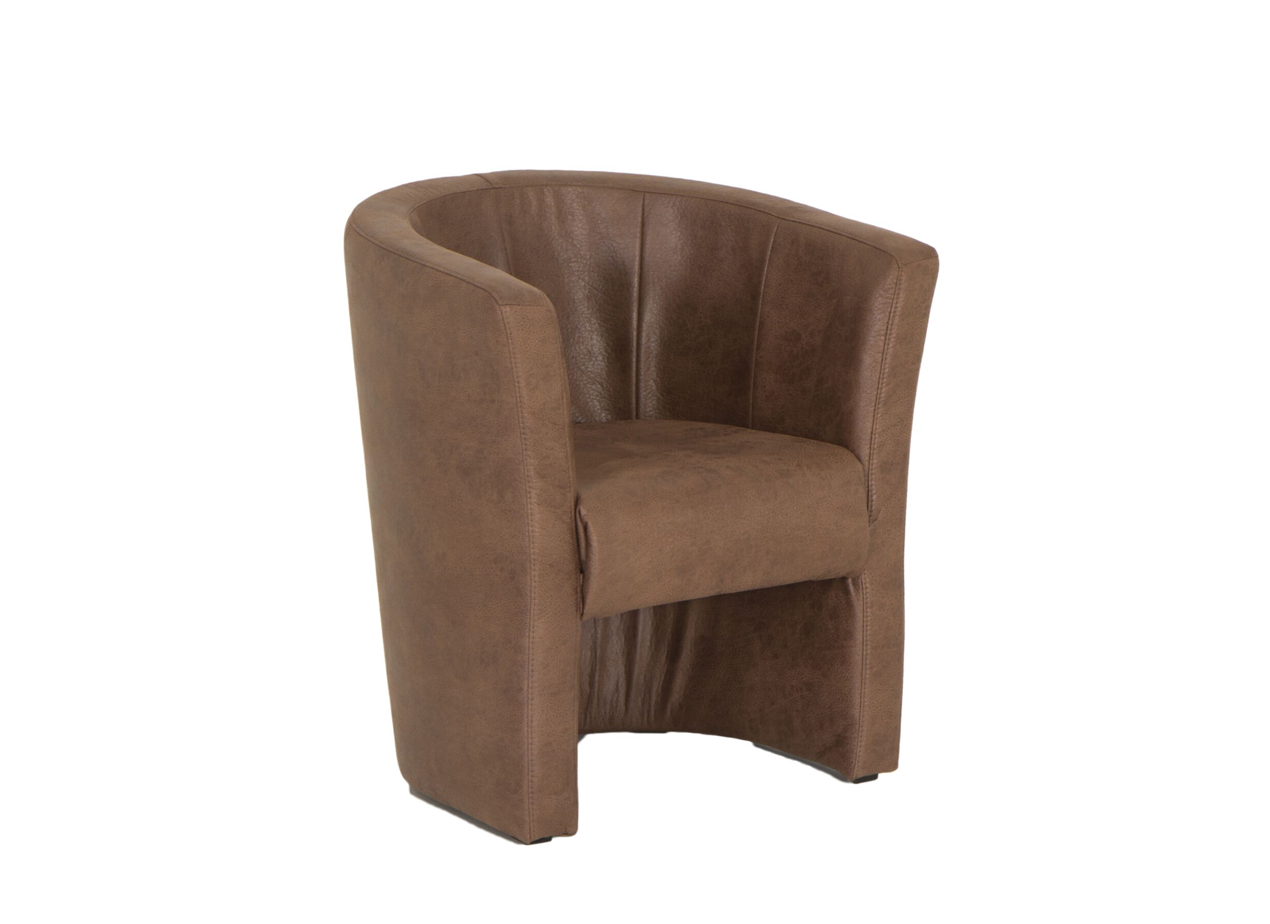 Zetel Mini Kuip 82x60x77cm - stof - cognac