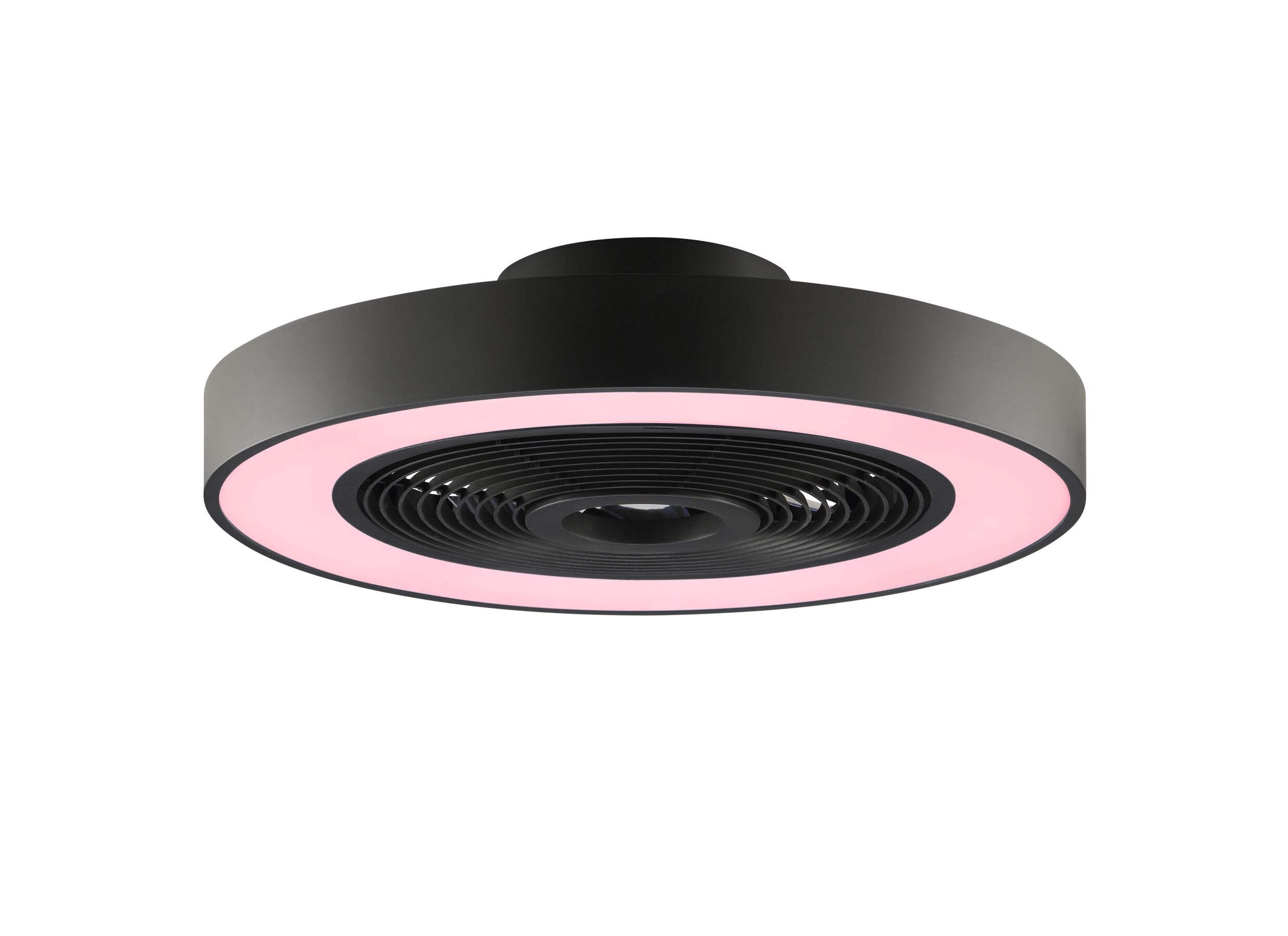 Aperçu - Plafonnier Catania avec ventilateur Ø48,6 - plastique - noir